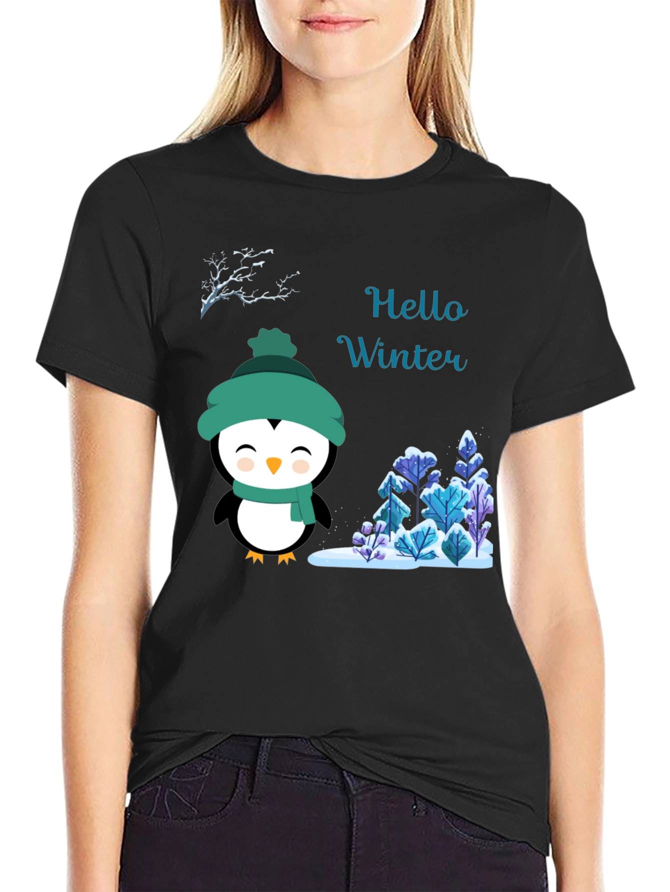 Winter Penguin Graphic Tee