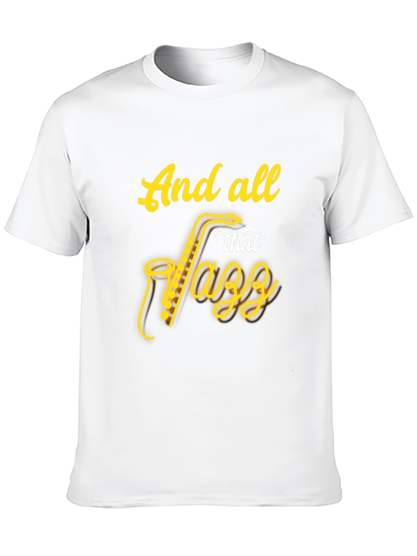 Jazz Saxophone Black T-Shirt - Music Lover Tee