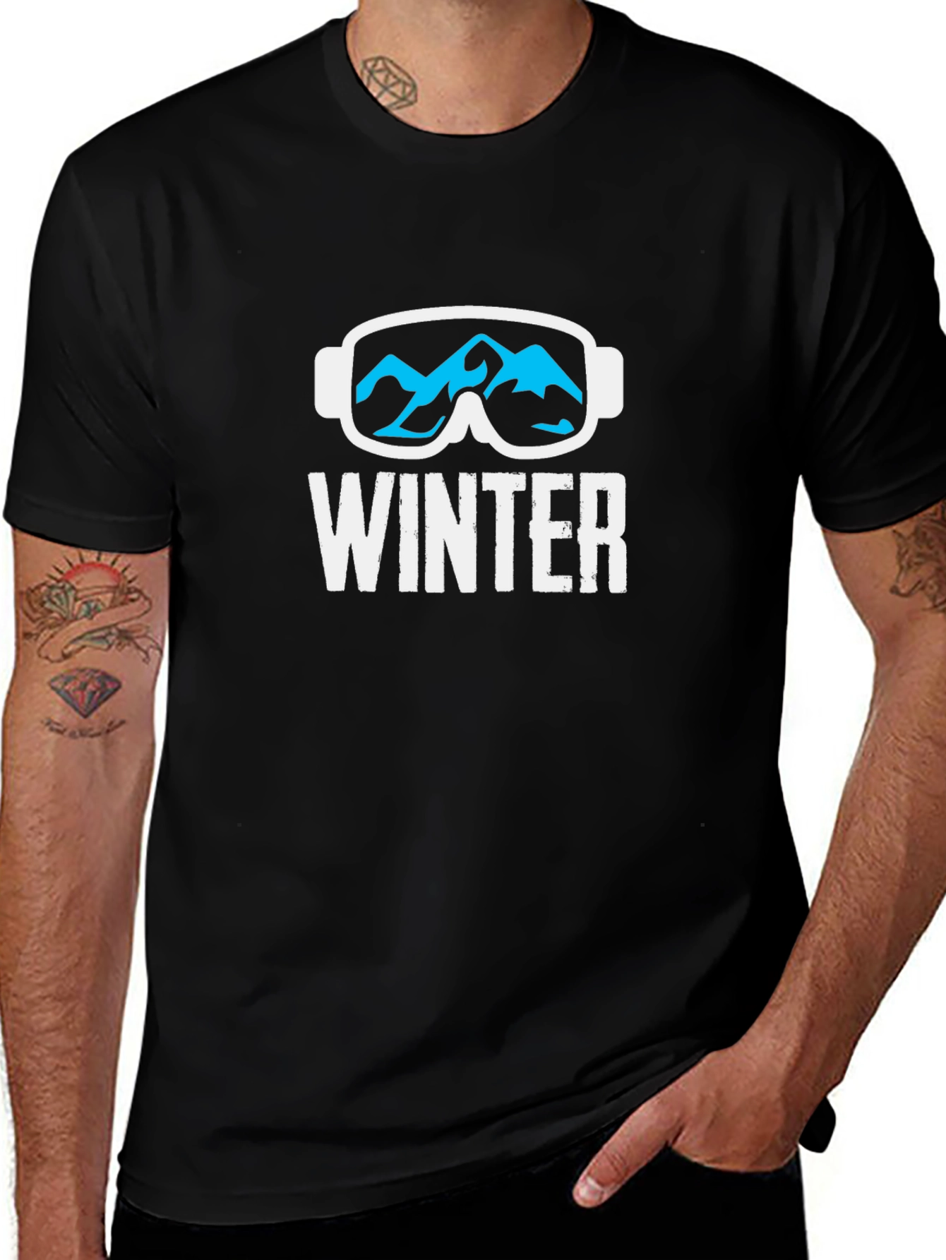Winter Ski Goggles Graphic Tee