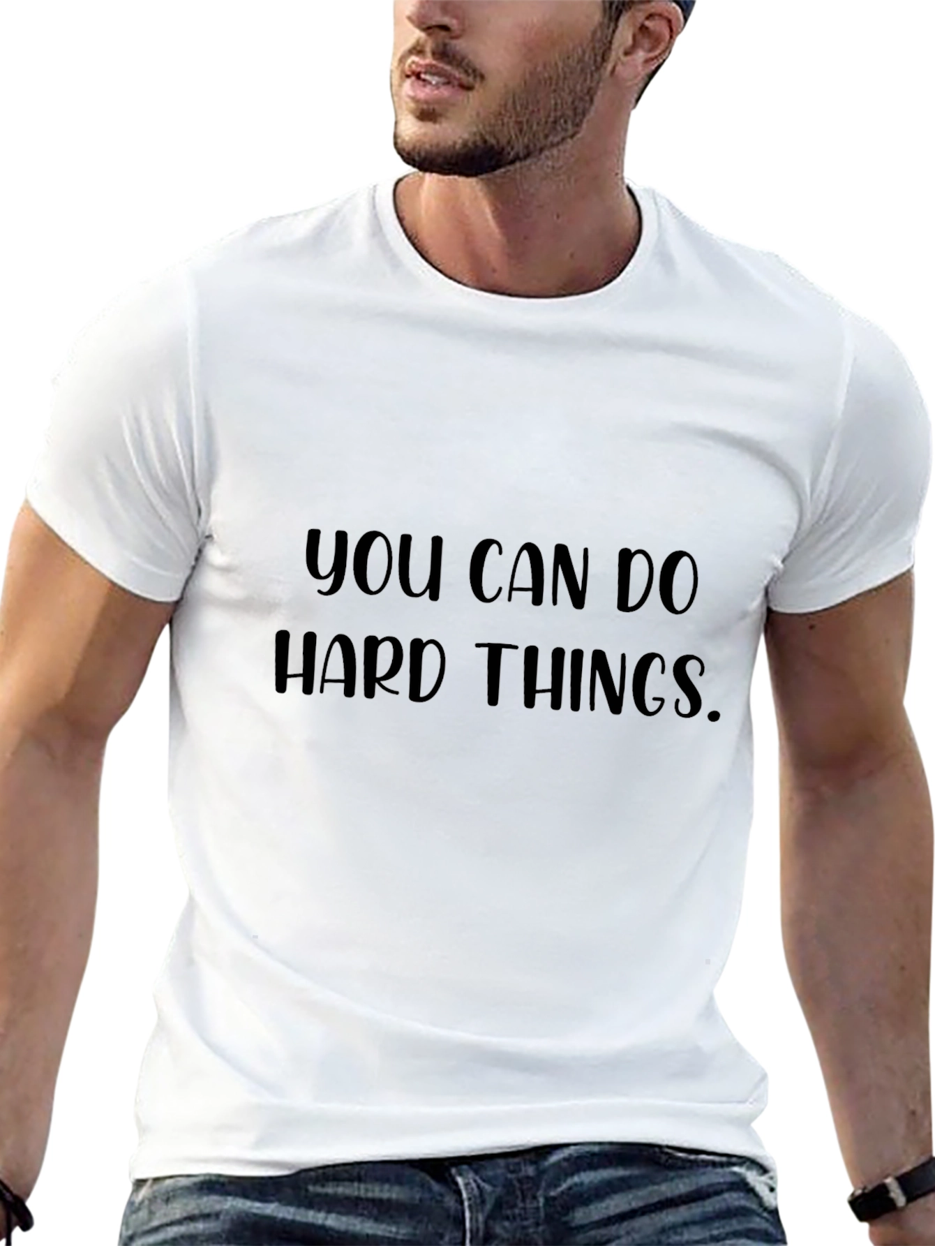 Inspirational Graphic Tee - You Can Do Hard Things