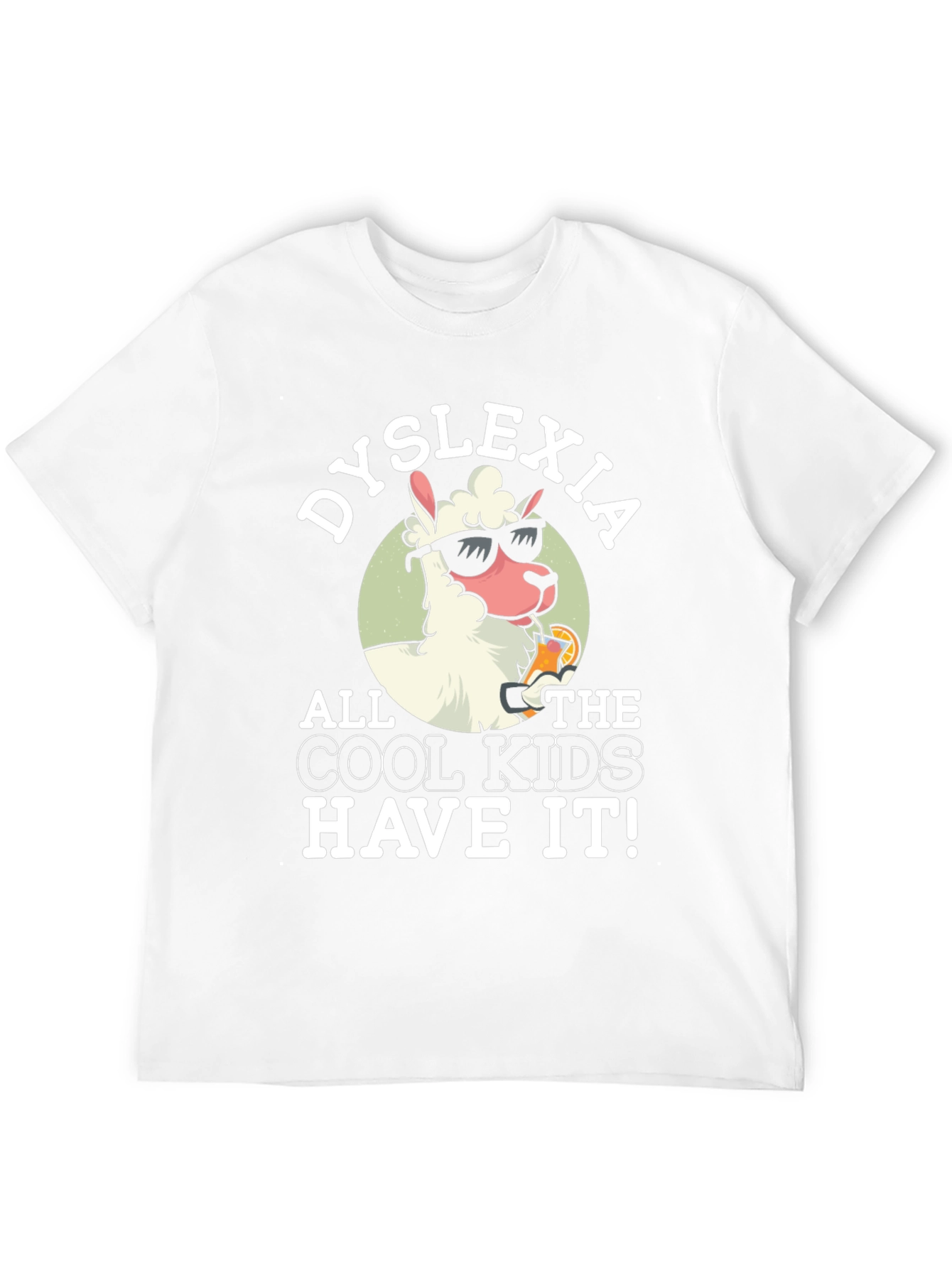 Dyslexia Cool Kids Llama Graphic Tee