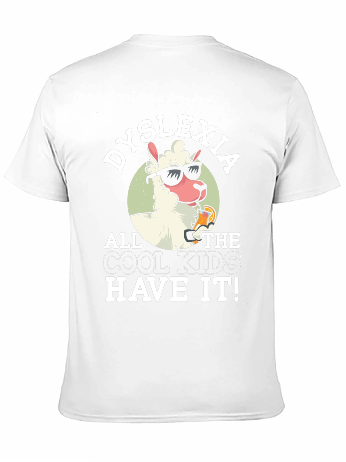 Dyslexia Cool Kids Llama Graphic Tee