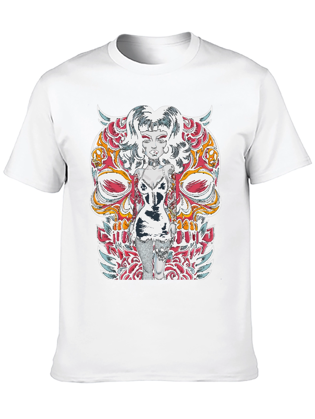 Edgy Skull Tattoo T-Shirt