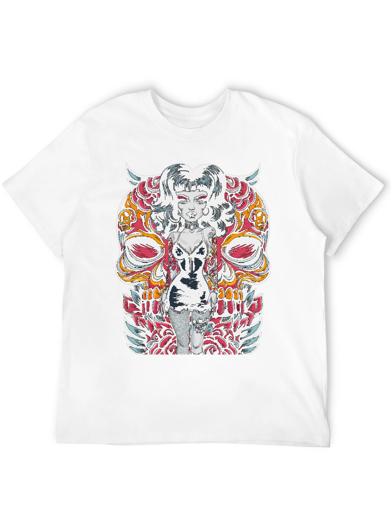 Edgy Skull Tattoo T-Shirt