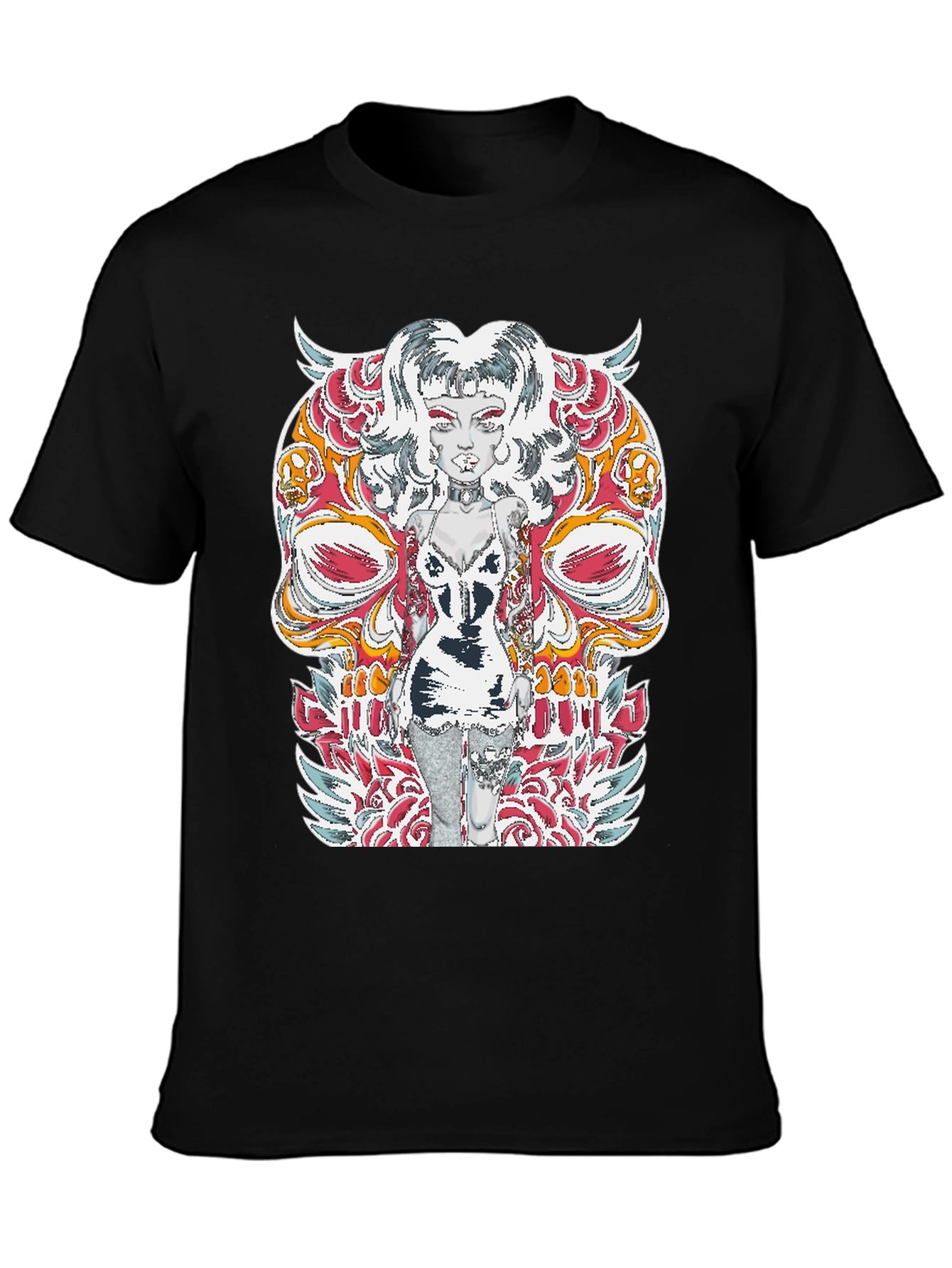 Edgy Skull Tattoo T-Shirt