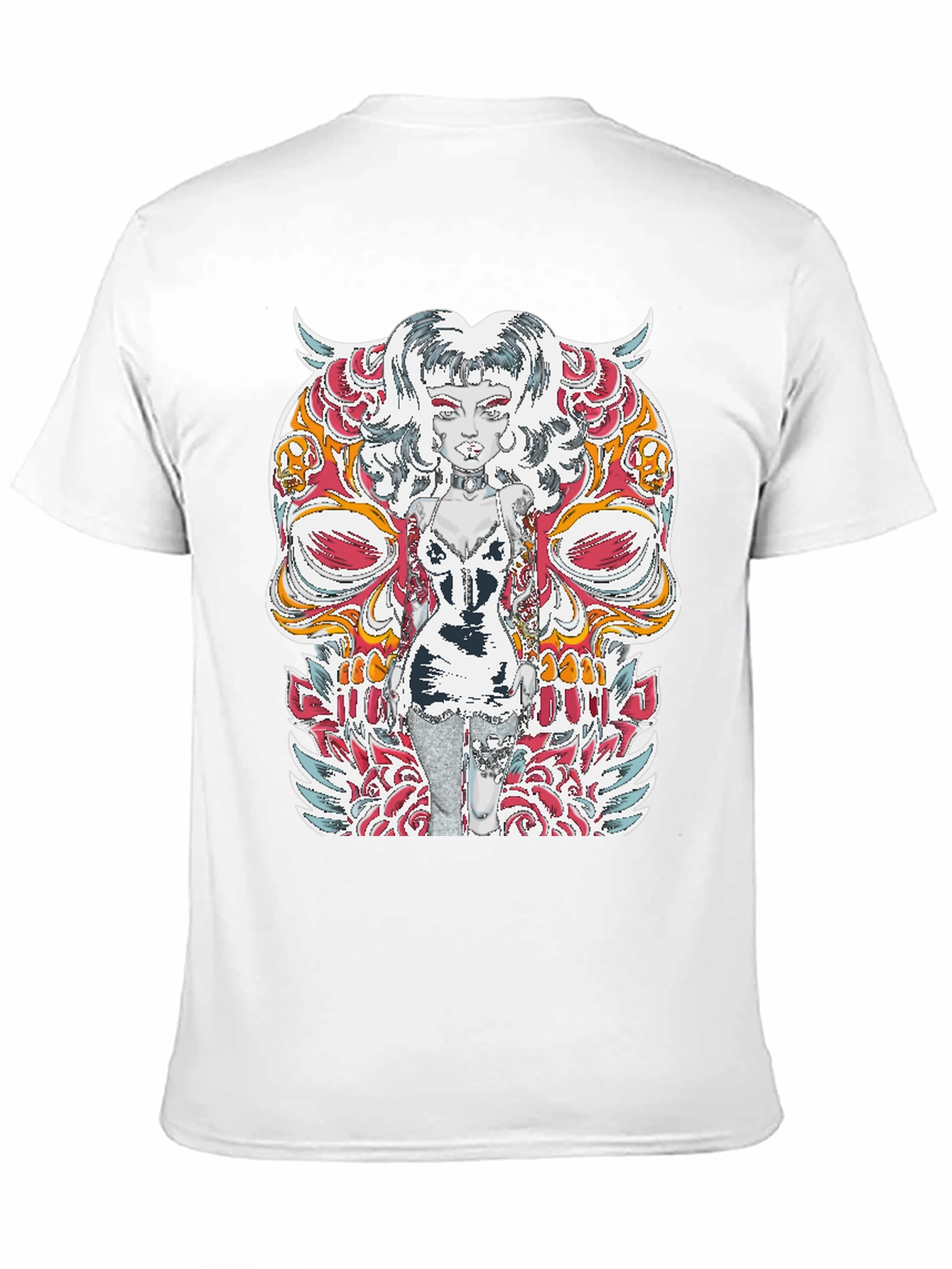Edgy Skull Tattoo T-Shirt