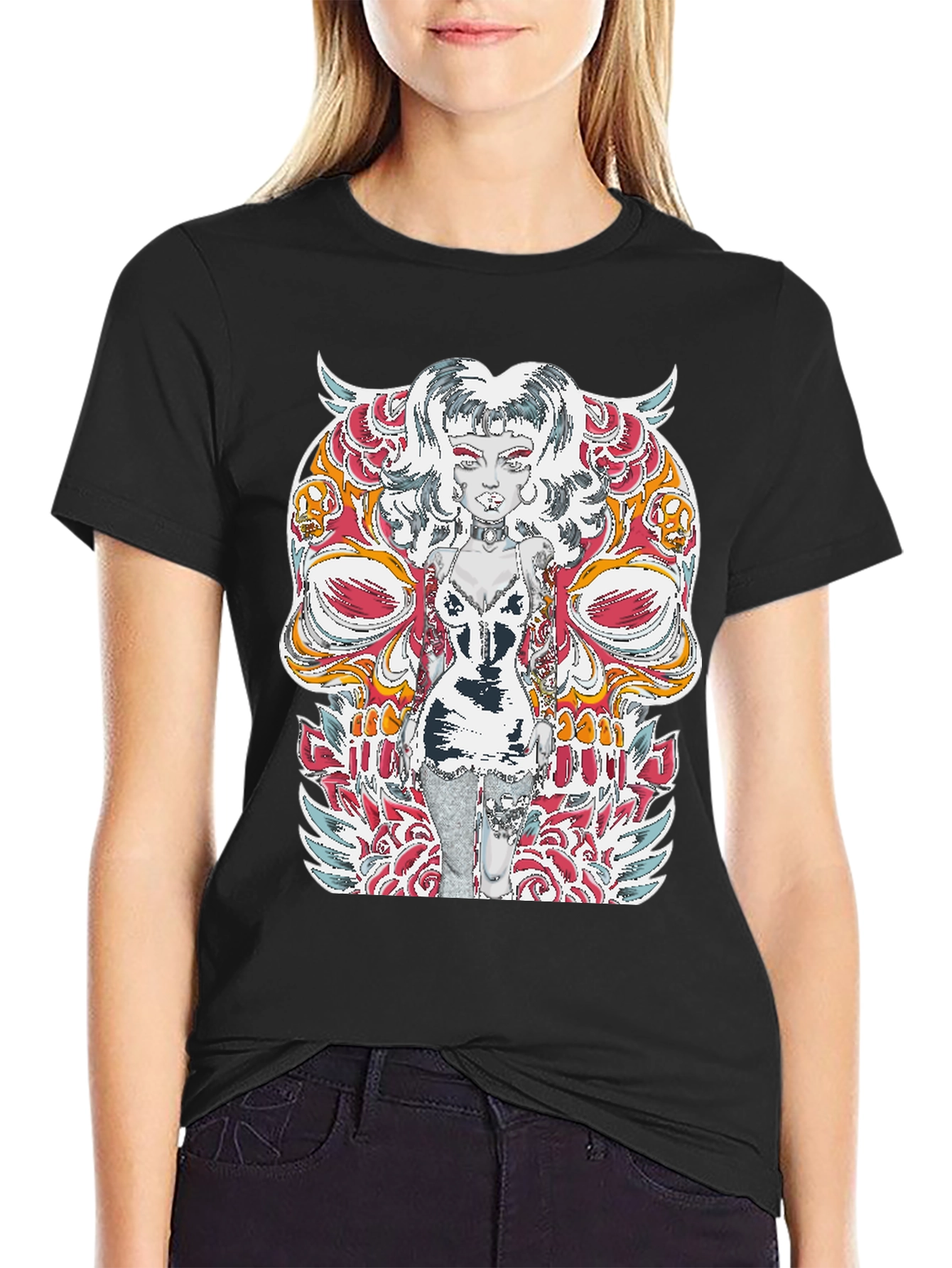 Edgy Skull Tattoo T-Shirt