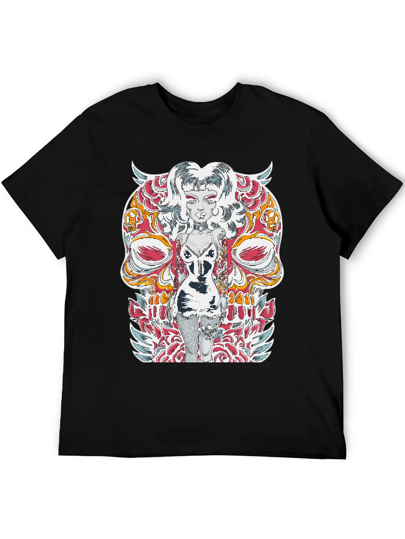 Edgy Skull Tattoo T-Shirt