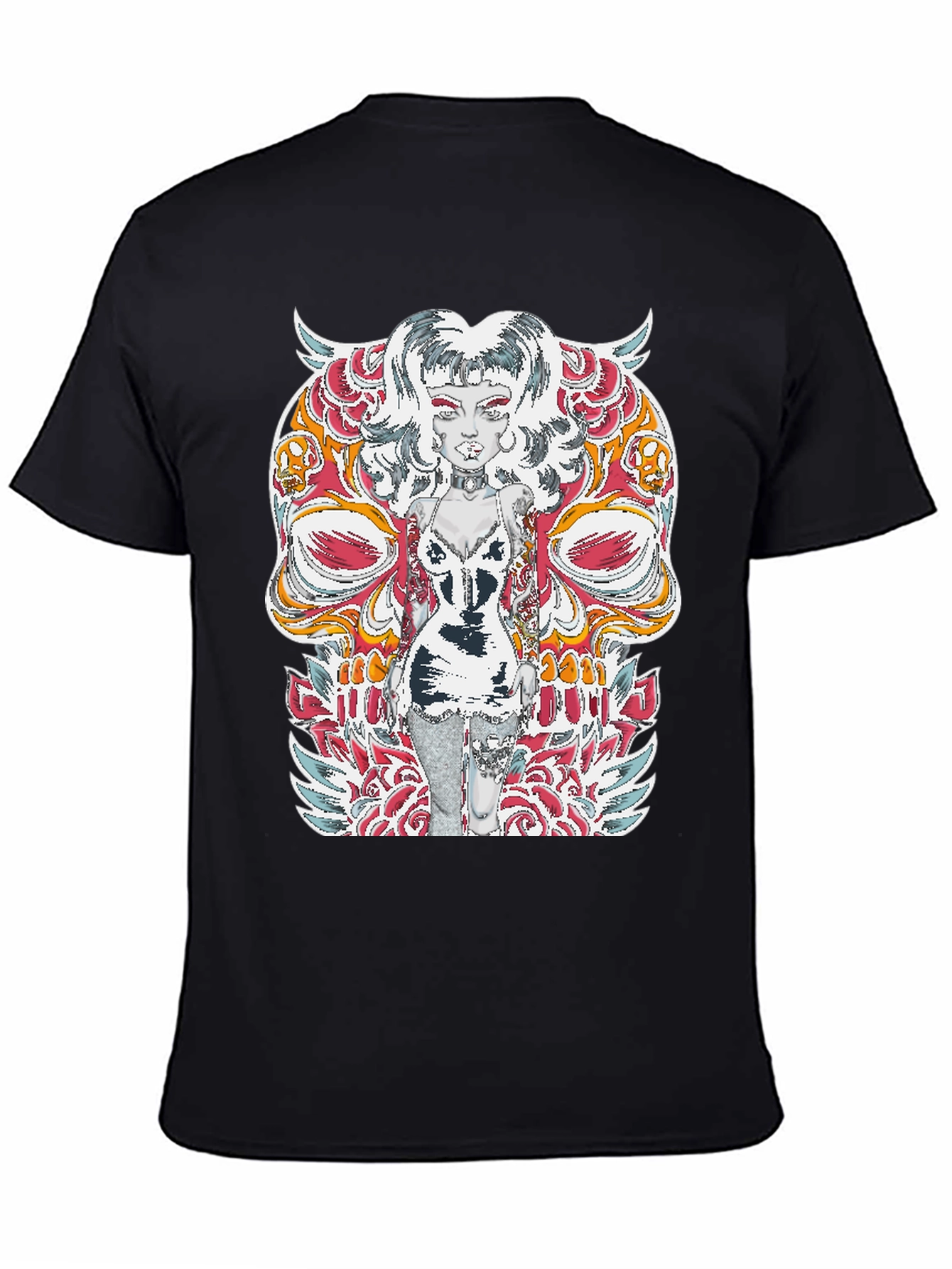 Edgy Skull Tattoo T-Shirt