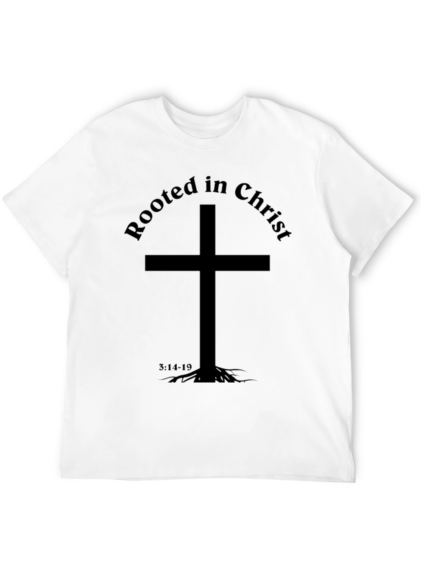 Rooted in Christ Graphic Tee - Religious T-Shirt