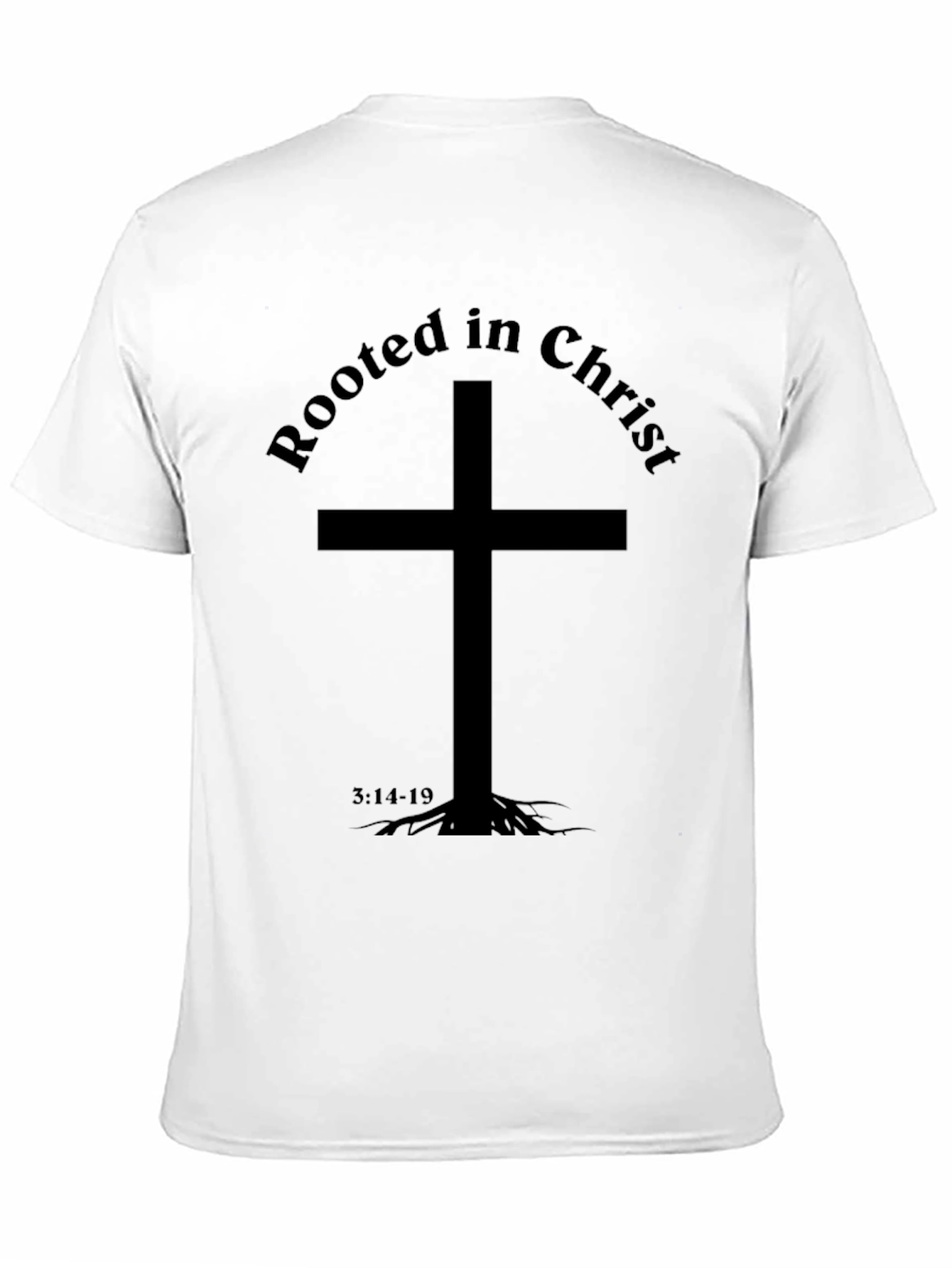 Rooted in Christ Graphic Tee - Religious T-Shirt