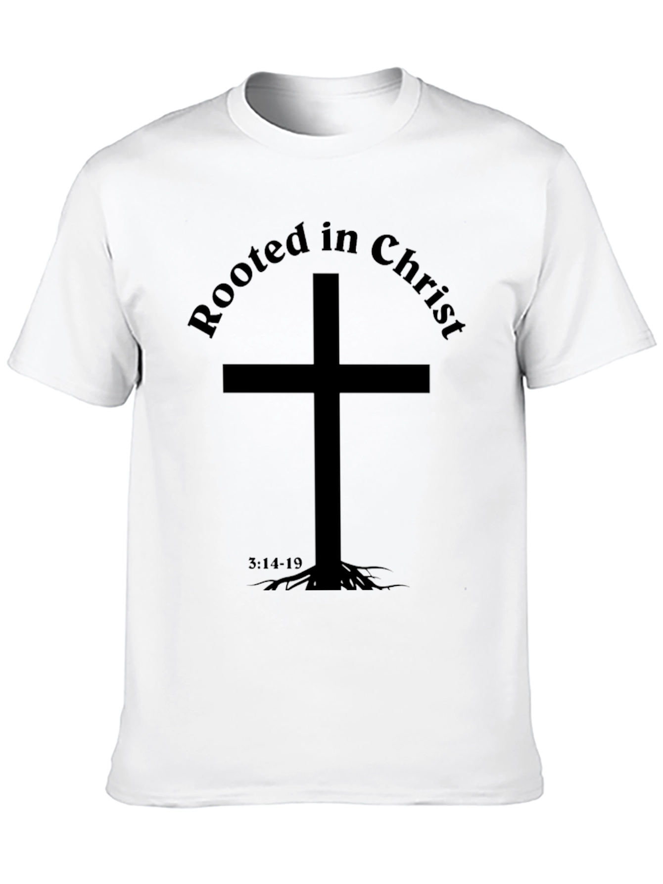 Rooted in Christ Graphic Tee - Religious T-Shirt