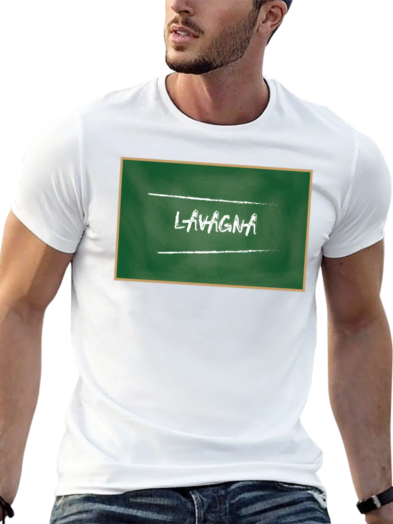 Lasagna Chalkboard Style Graphic Tee