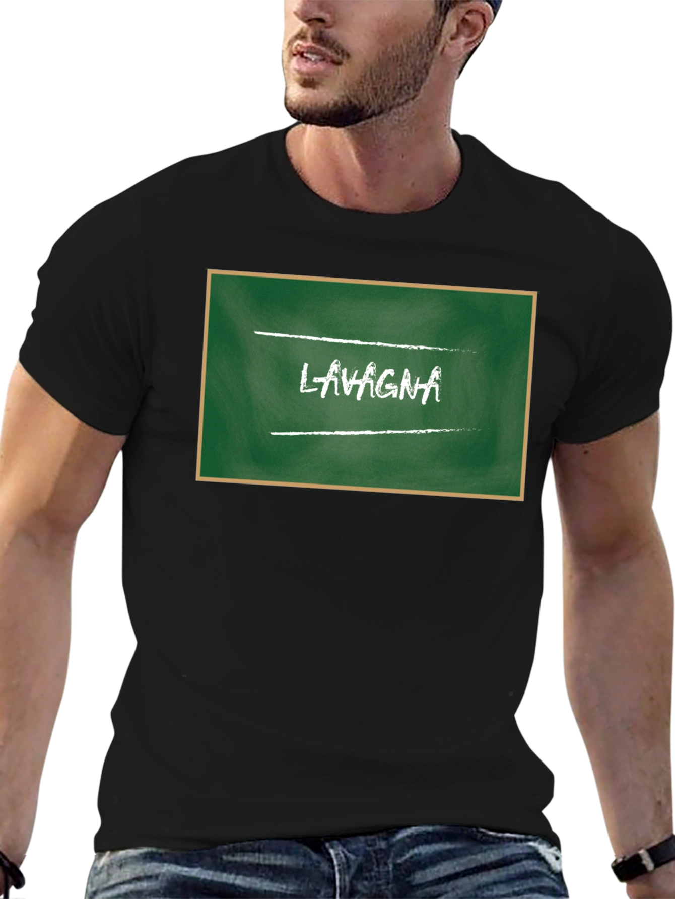 Lasagna Chalkboard Style Graphic Tee