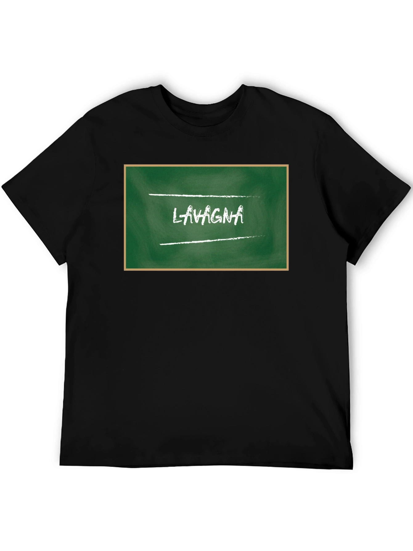Lasagna Chalkboard Style Graphic Tee