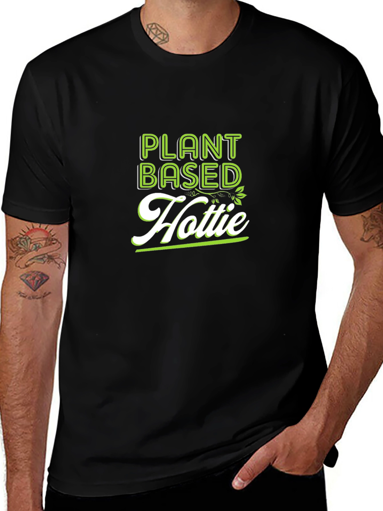 Plant Based Hottie T-Shirt - Black