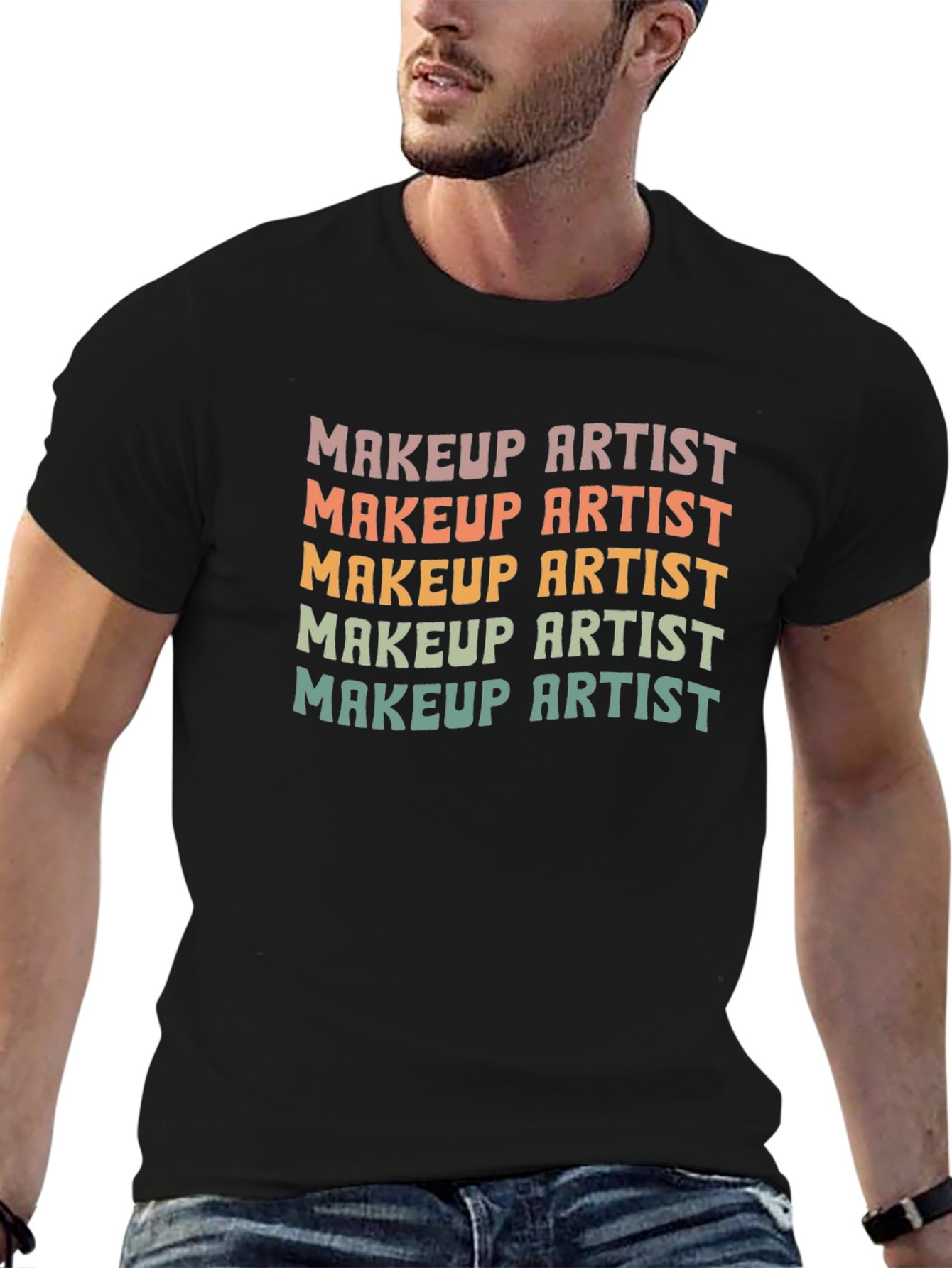 Makeup Artist Retro T-Shirt