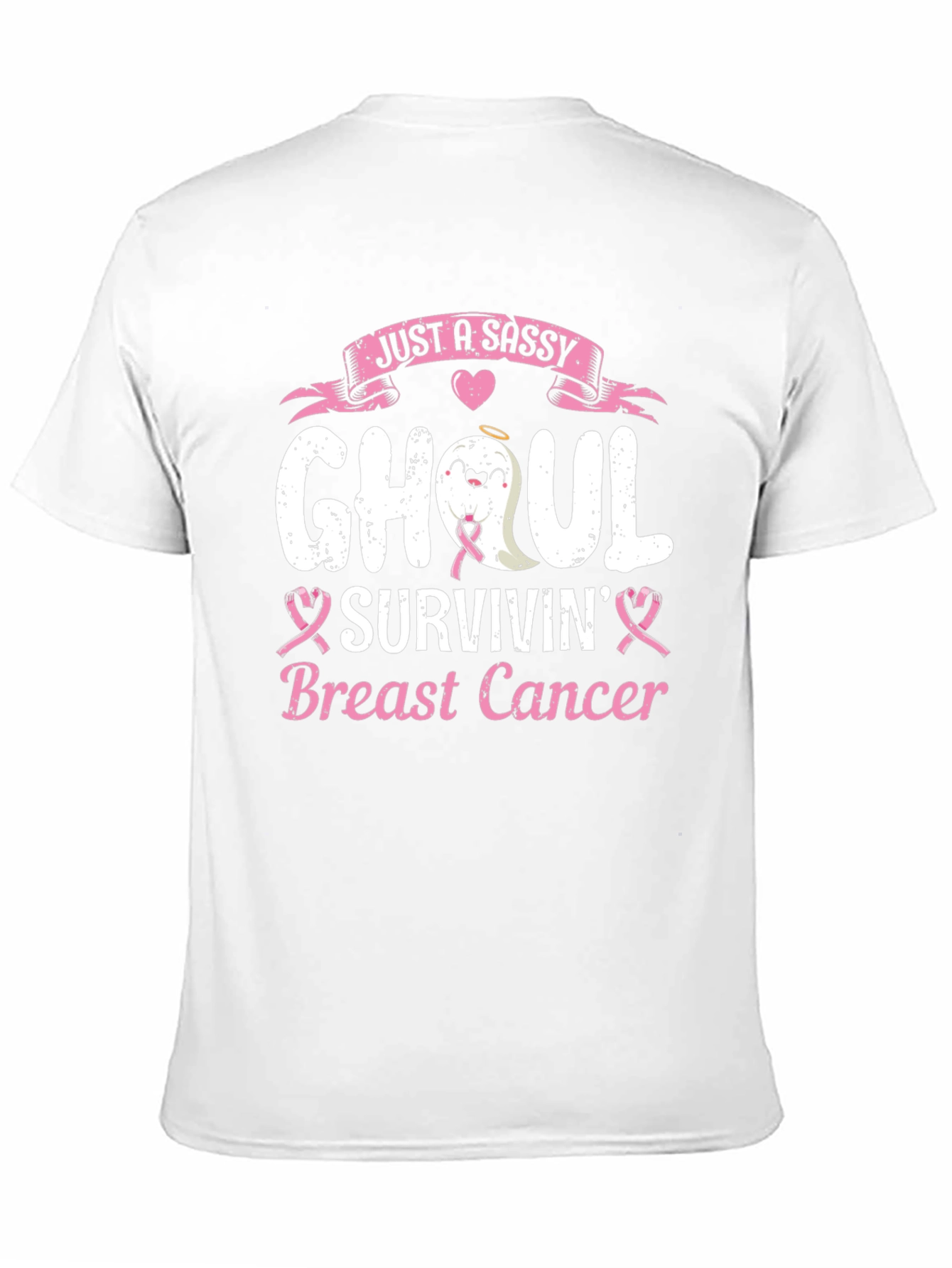 Sassy Ghoul Breast Cancer Survivin T-Shirt