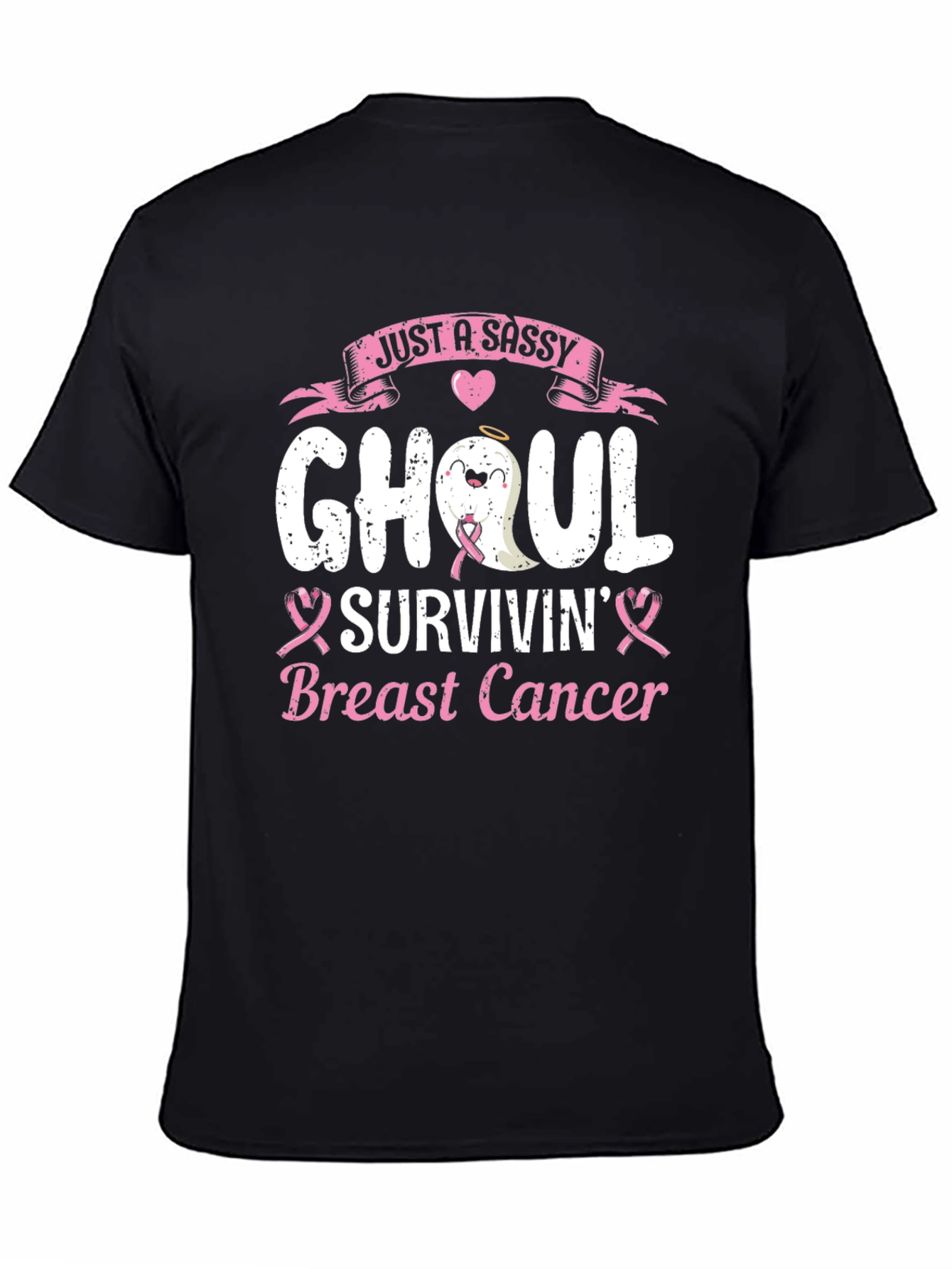 Sassy Ghoul Breast Cancer Survivin T-Shirt