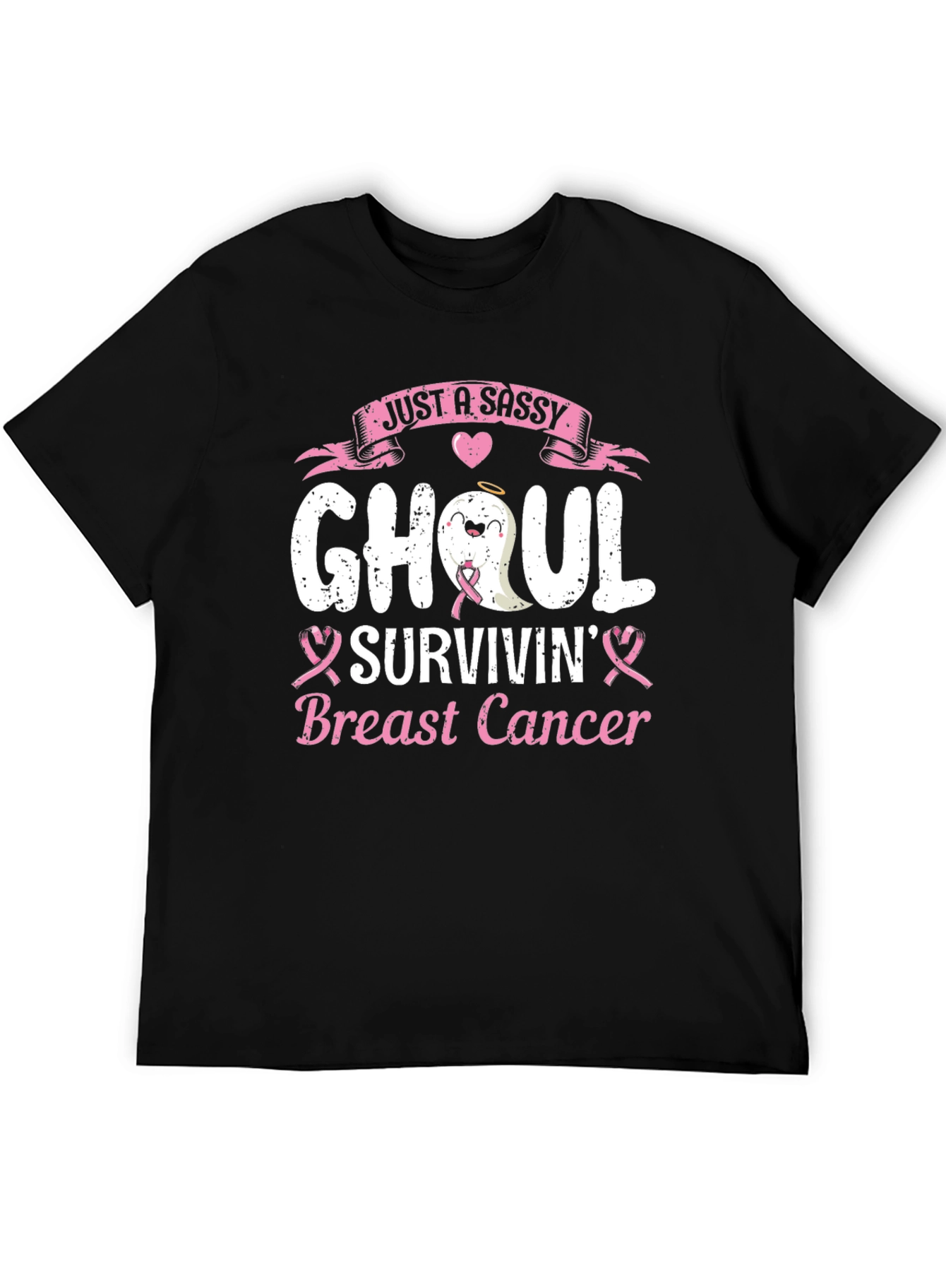 Sassy Ghoul Breast Cancer Survivin T-Shirt