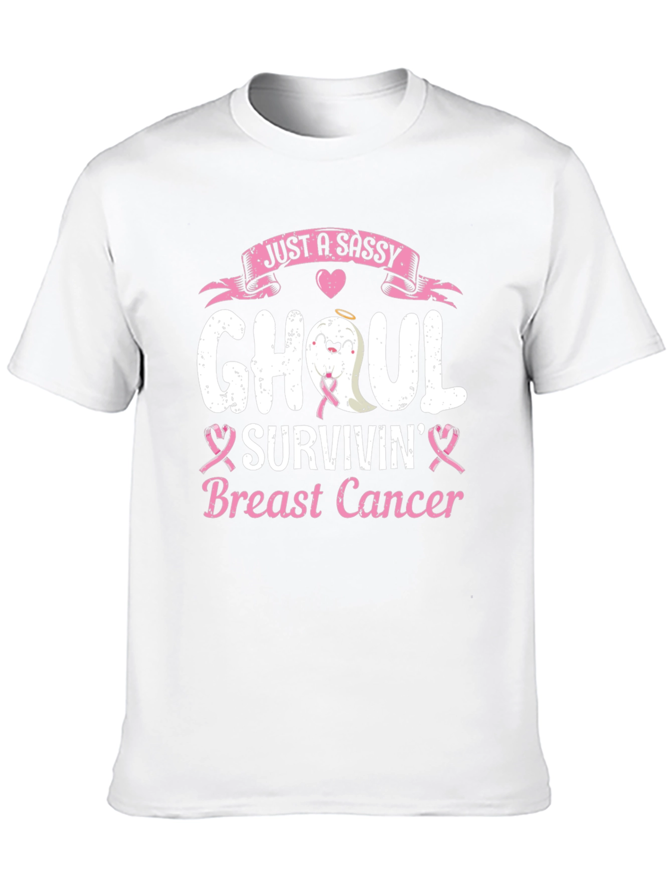 Sassy Ghoul Breast Cancer Survivin T-Shirt