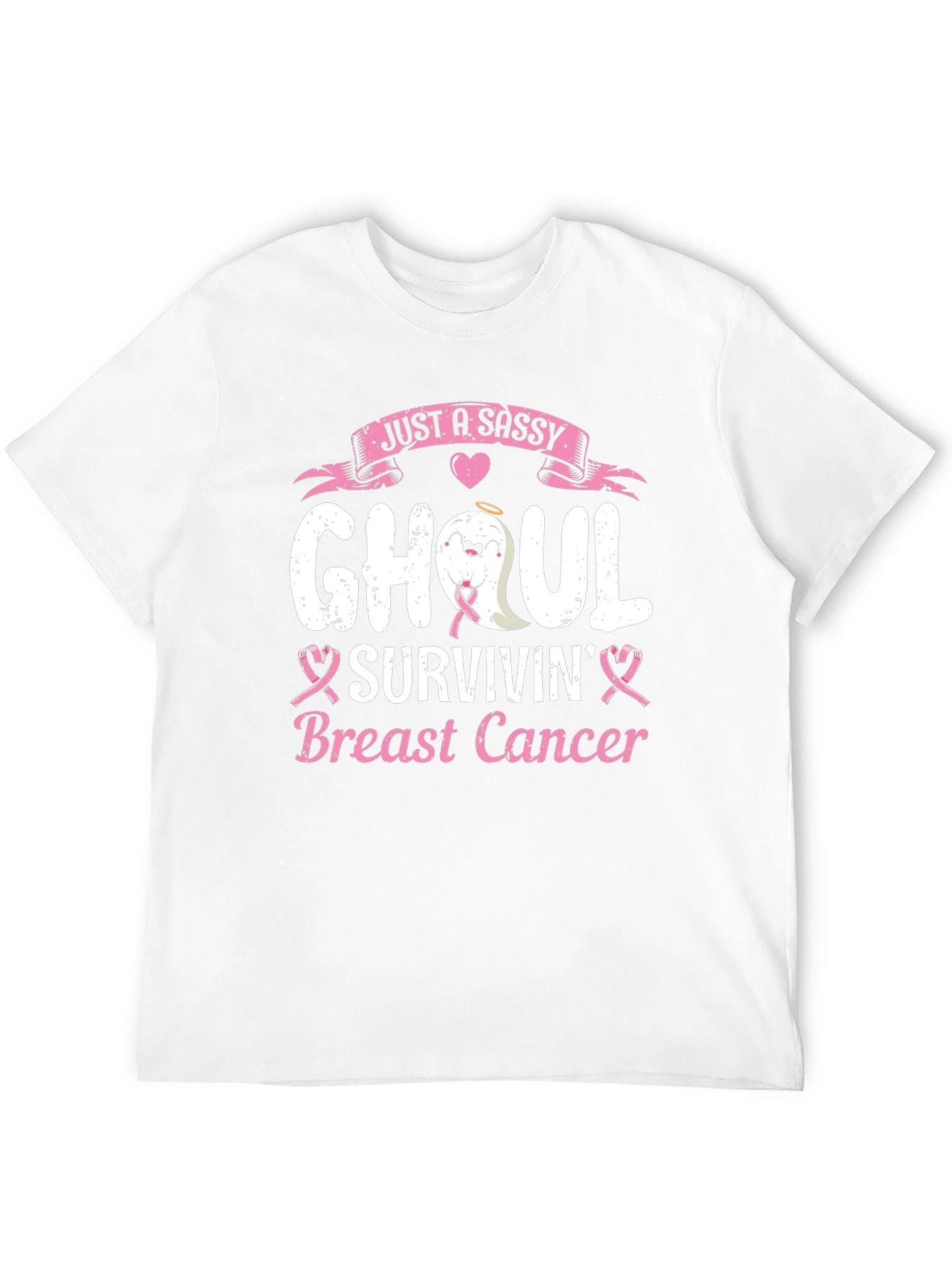 Sassy Ghoul Breast Cancer Survivin T-Shirt