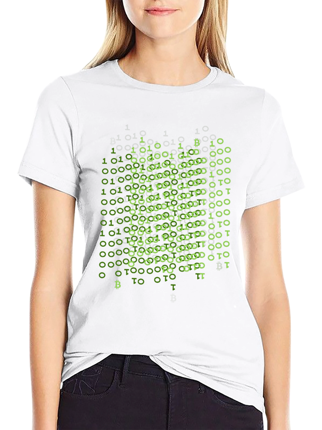 Binary Bitcoin T-Shirt - Crypto Style