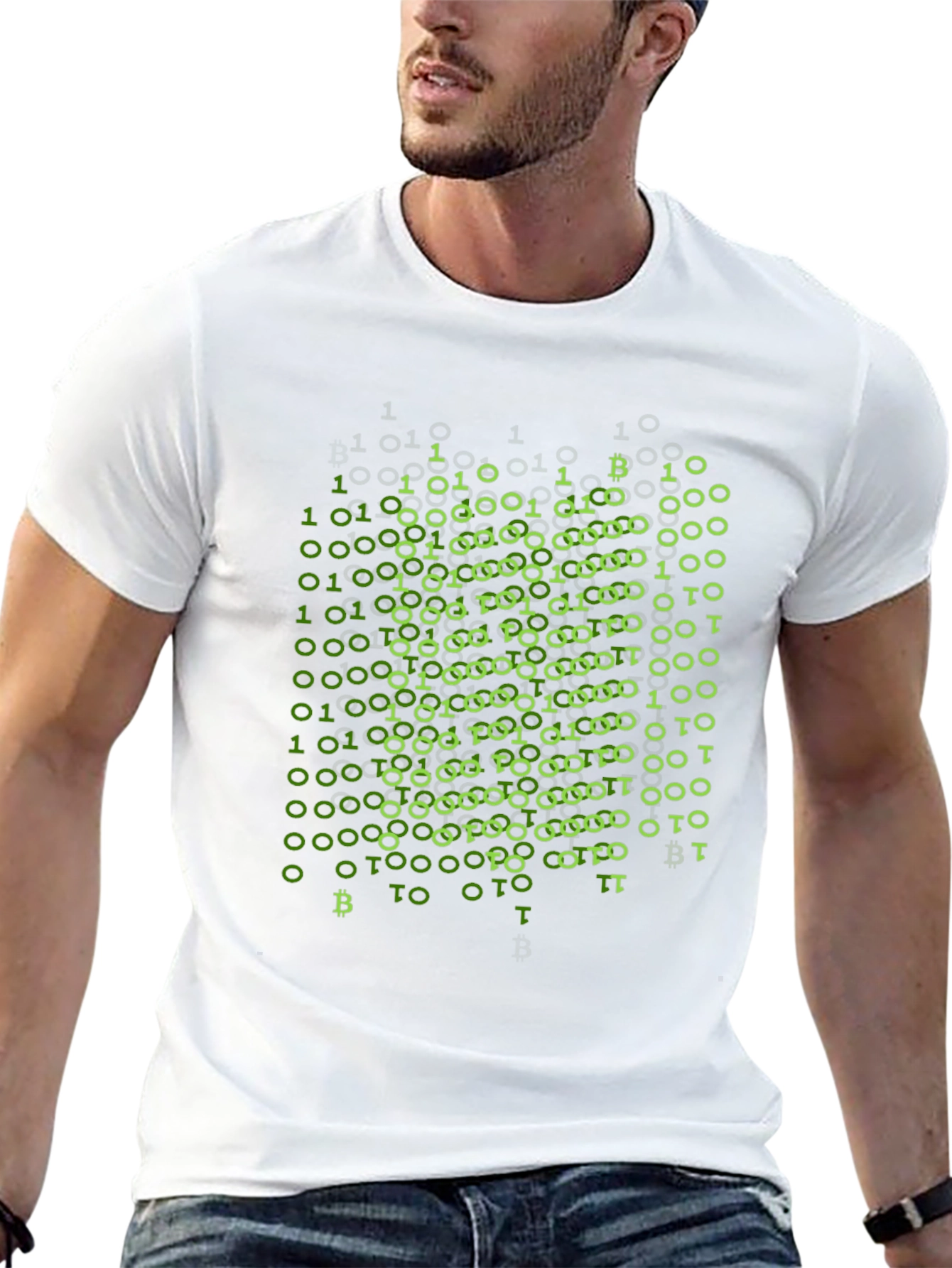 Binary Bitcoin T-Shirt - Crypto Style