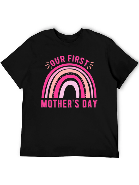 First Mothers Day Rainbow Tee