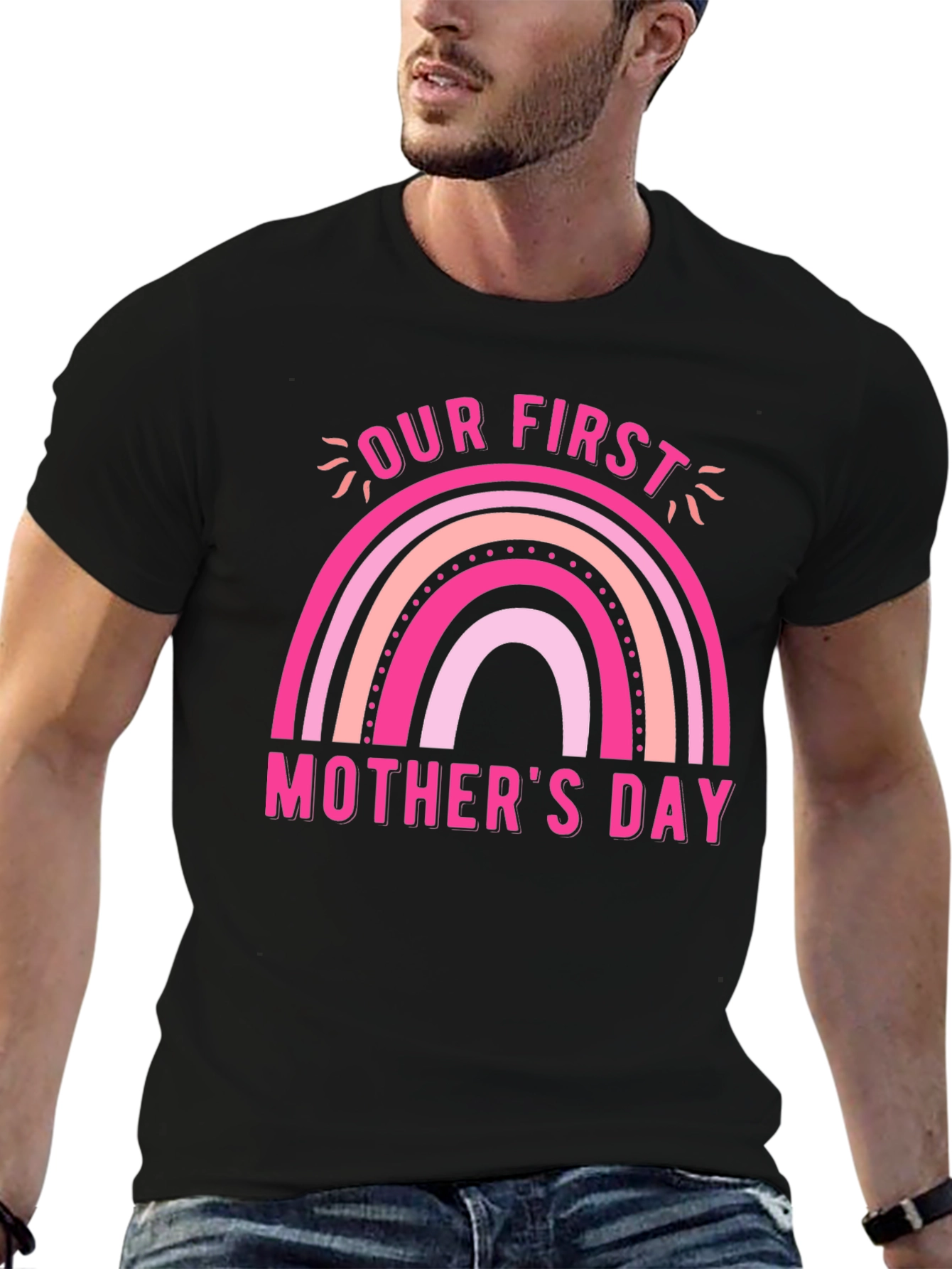First Mothers Day Rainbow Tee