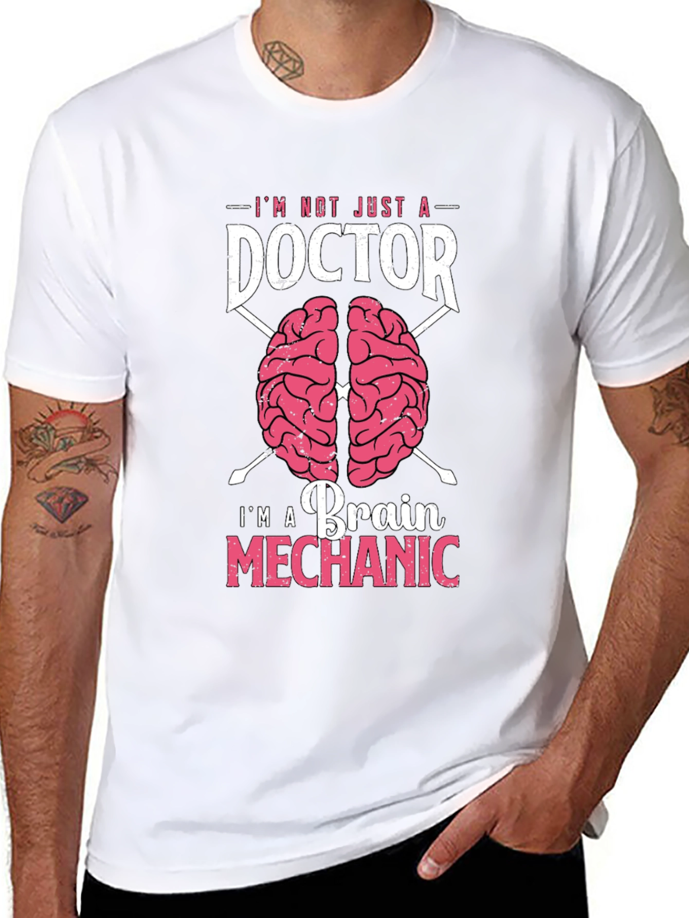 Brain Mechanic Doctor T-Shirt - Unique Neurosurgeon Gift