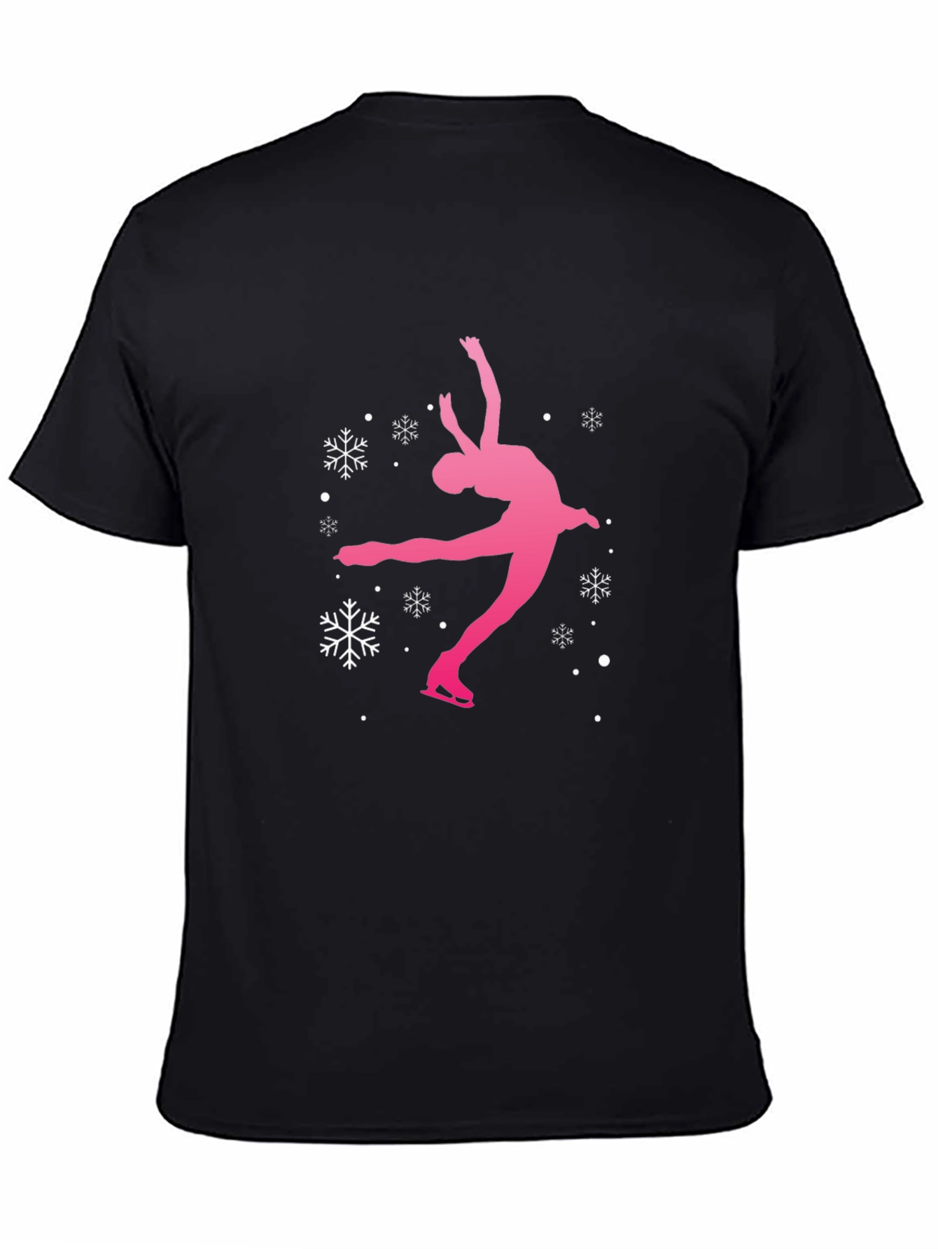 Figure Skating Snowflake Graphic T-Shirt
