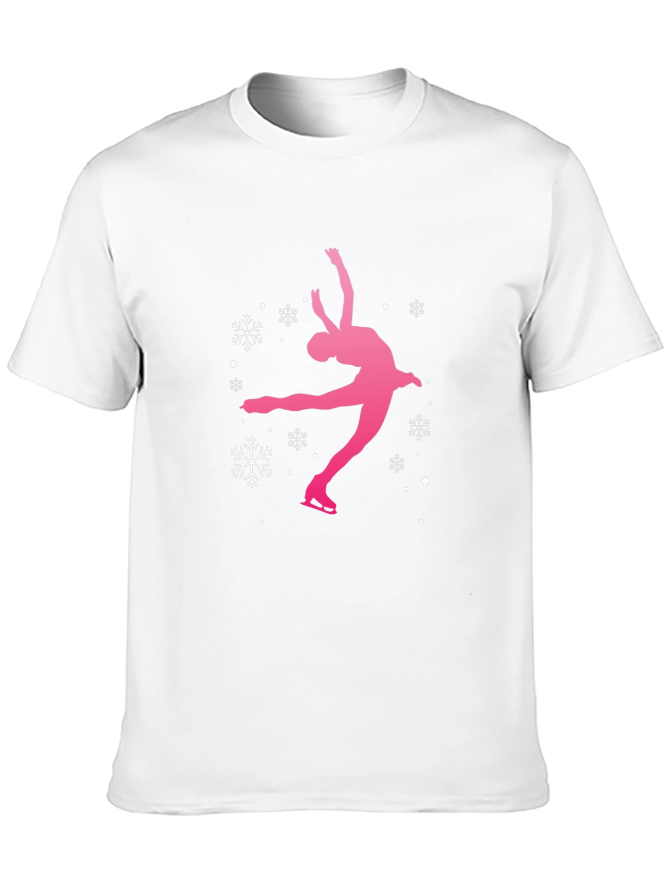 Figure Skating Snowflake Graphic T-Shirt