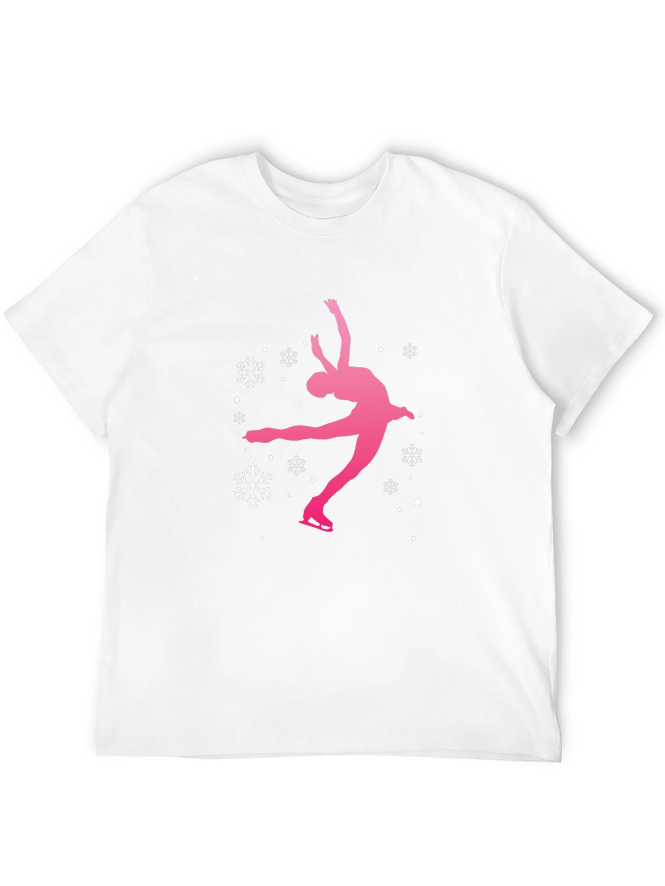 Figure Skating Snowflake Graphic T-Shirt