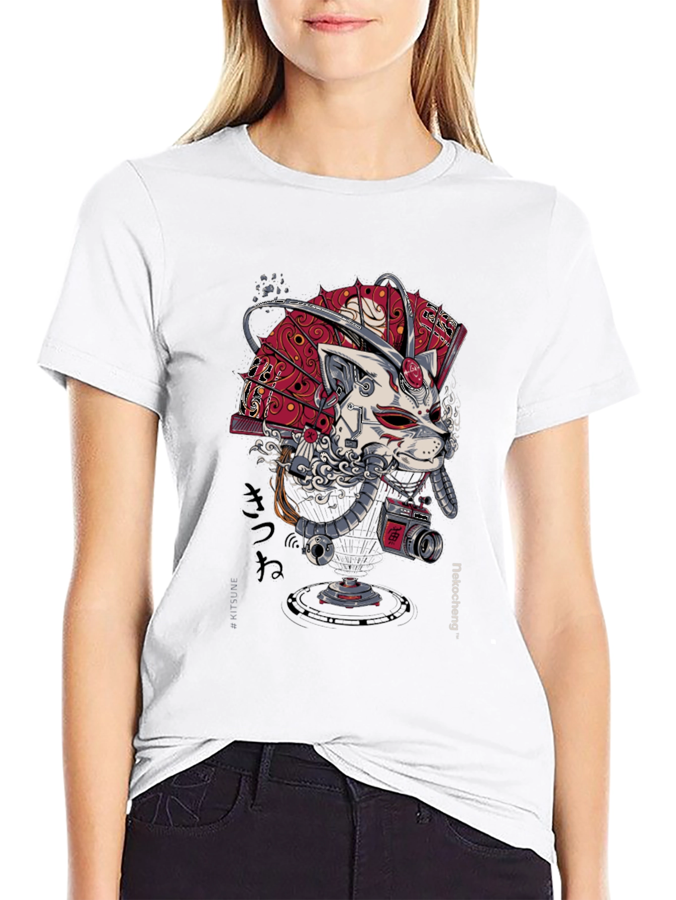 Cyberpunk Kitsune T-Shirt