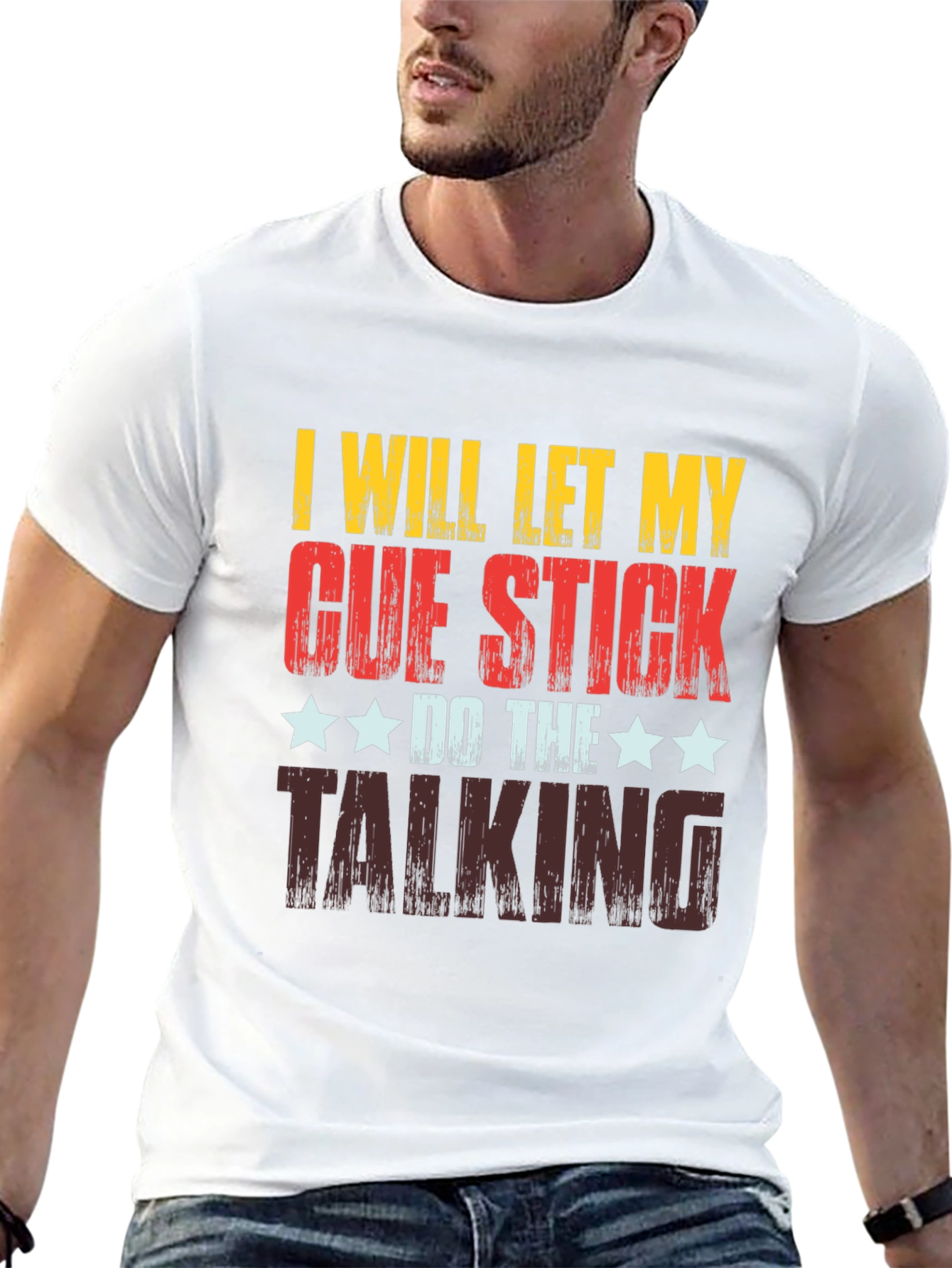 Cue Stick Talking T-Shirt