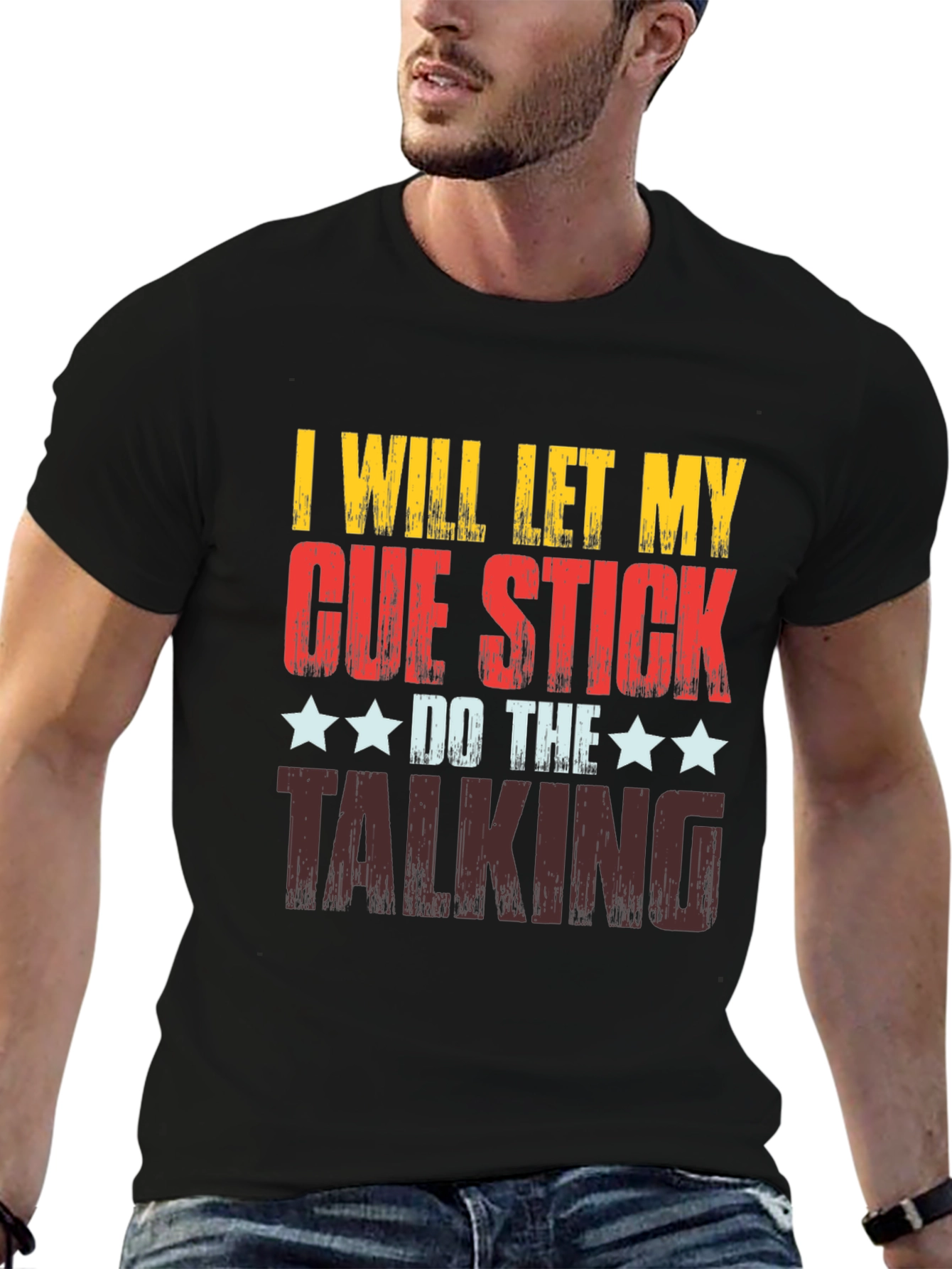 Cue Stick Talking T-Shirt