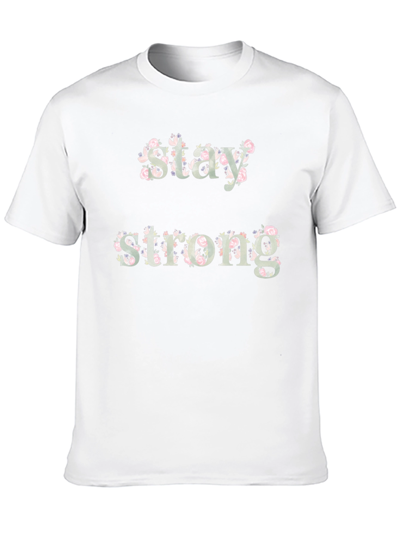 Stay Strong Floral Graphic Tee