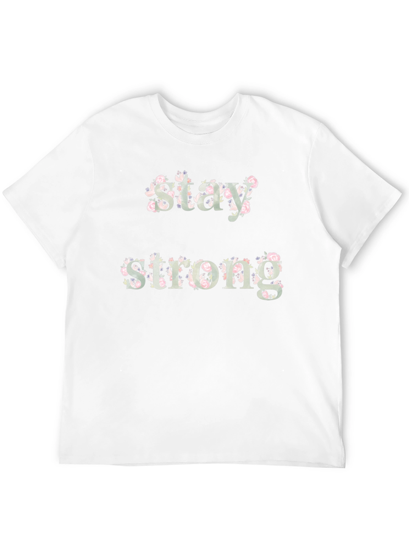 Stay Strong Floral Graphic Tee