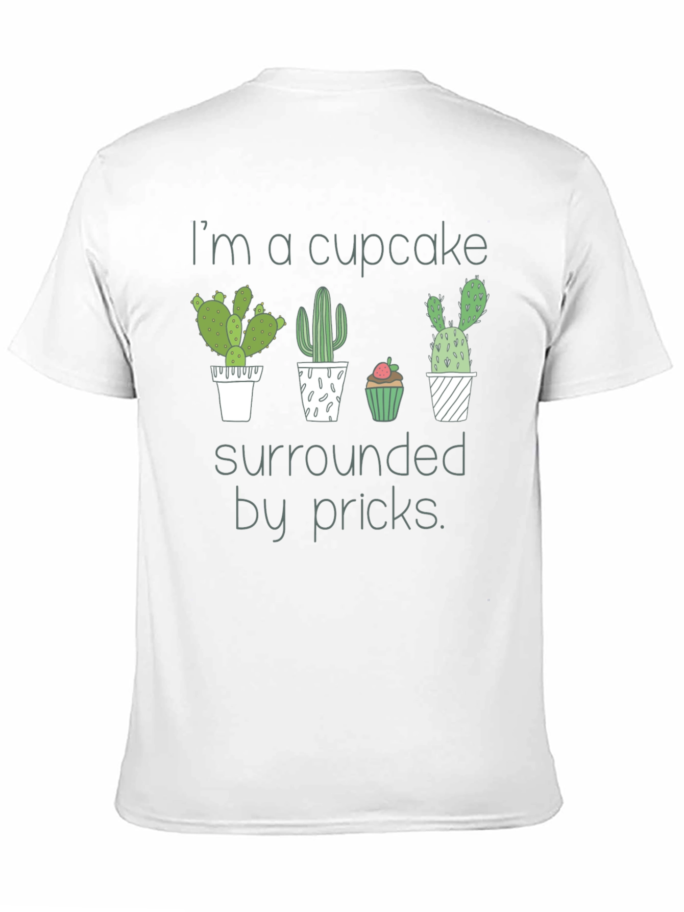 Cupcake Surrounded By Pricks Graphic Tee