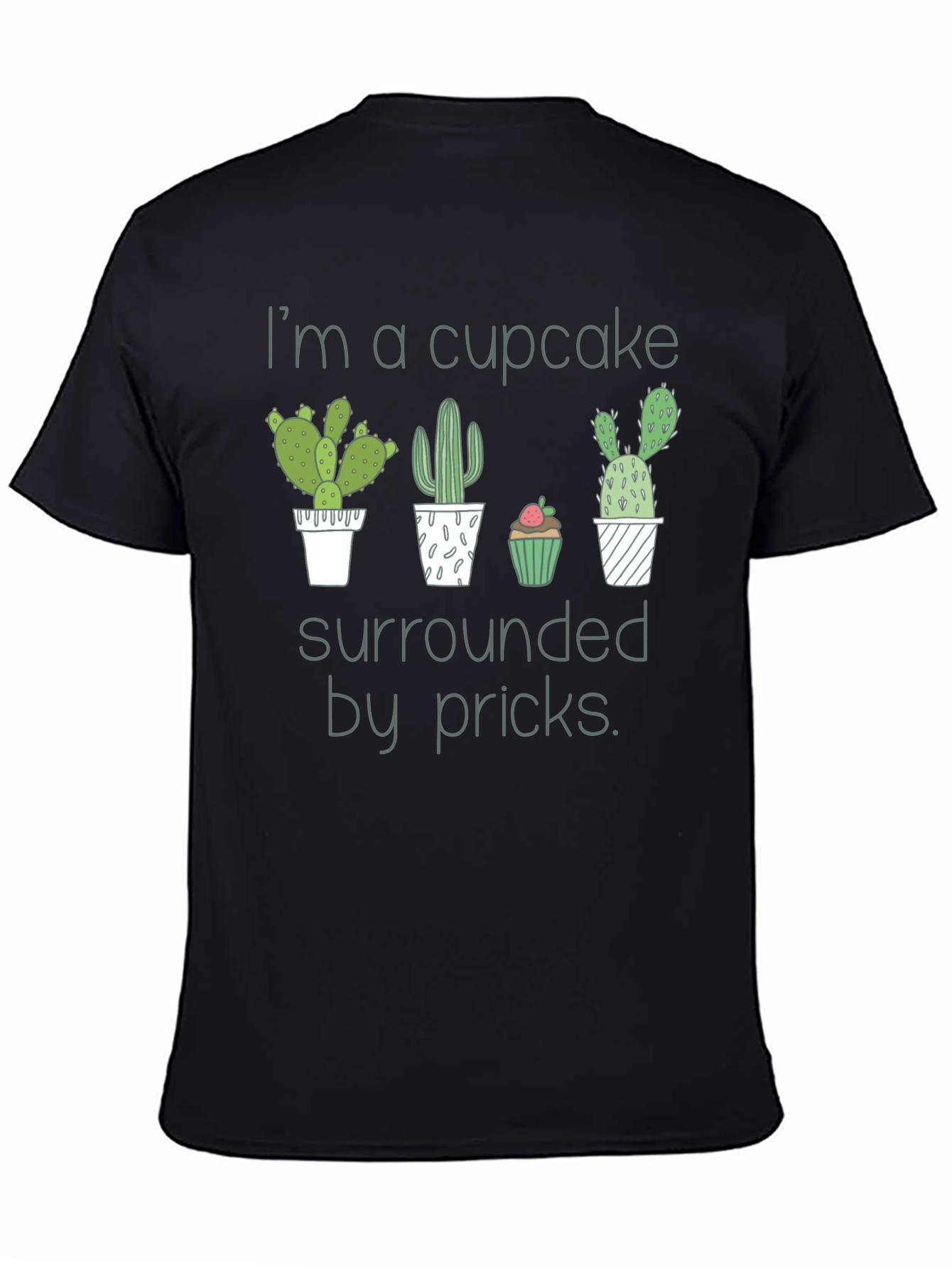 Cupcake Surrounded By Pricks Graphic Tee