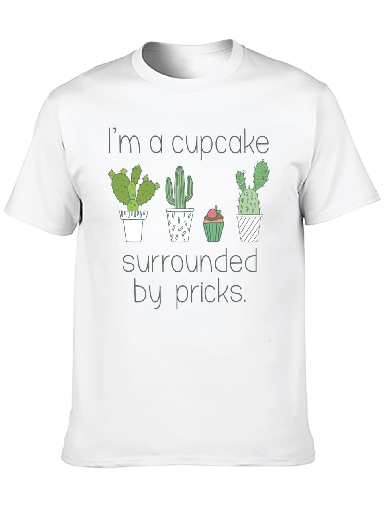 Cupcake Surrounded By Pricks Graphic Tee
