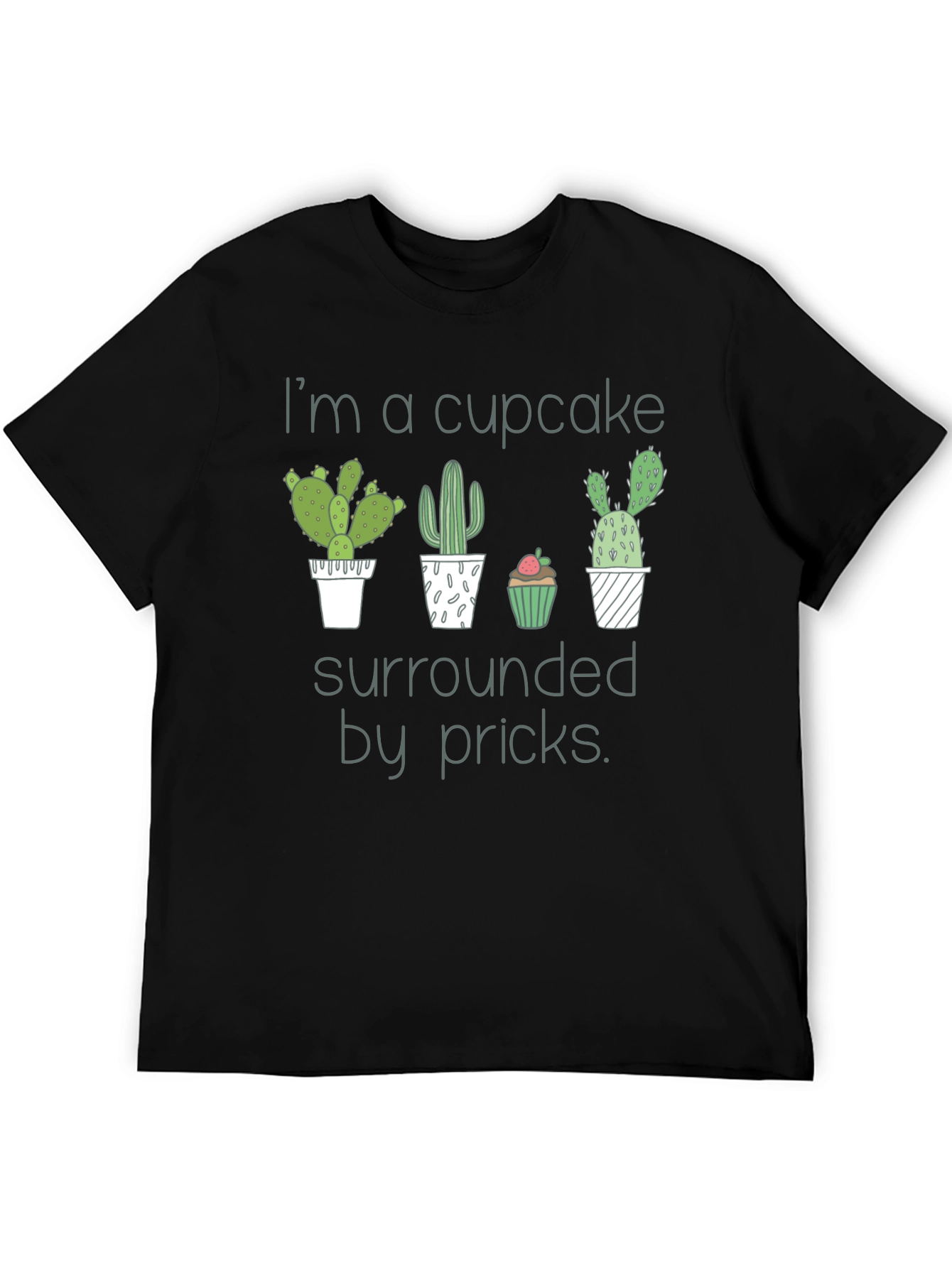 Cupcake Surrounded By Pricks Graphic Tee