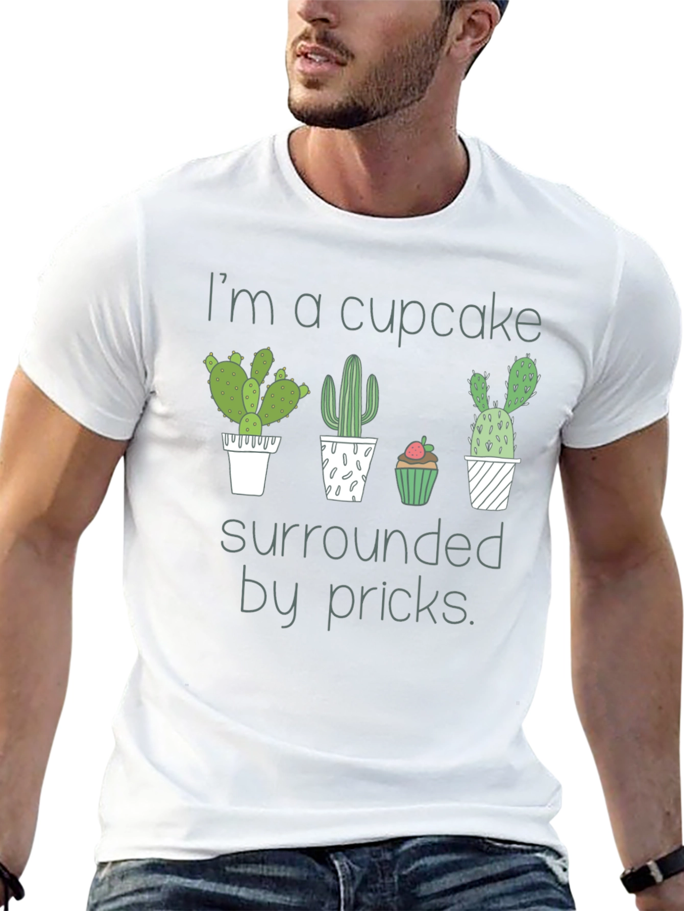 Cupcake Surrounded By Pricks Graphic Tee