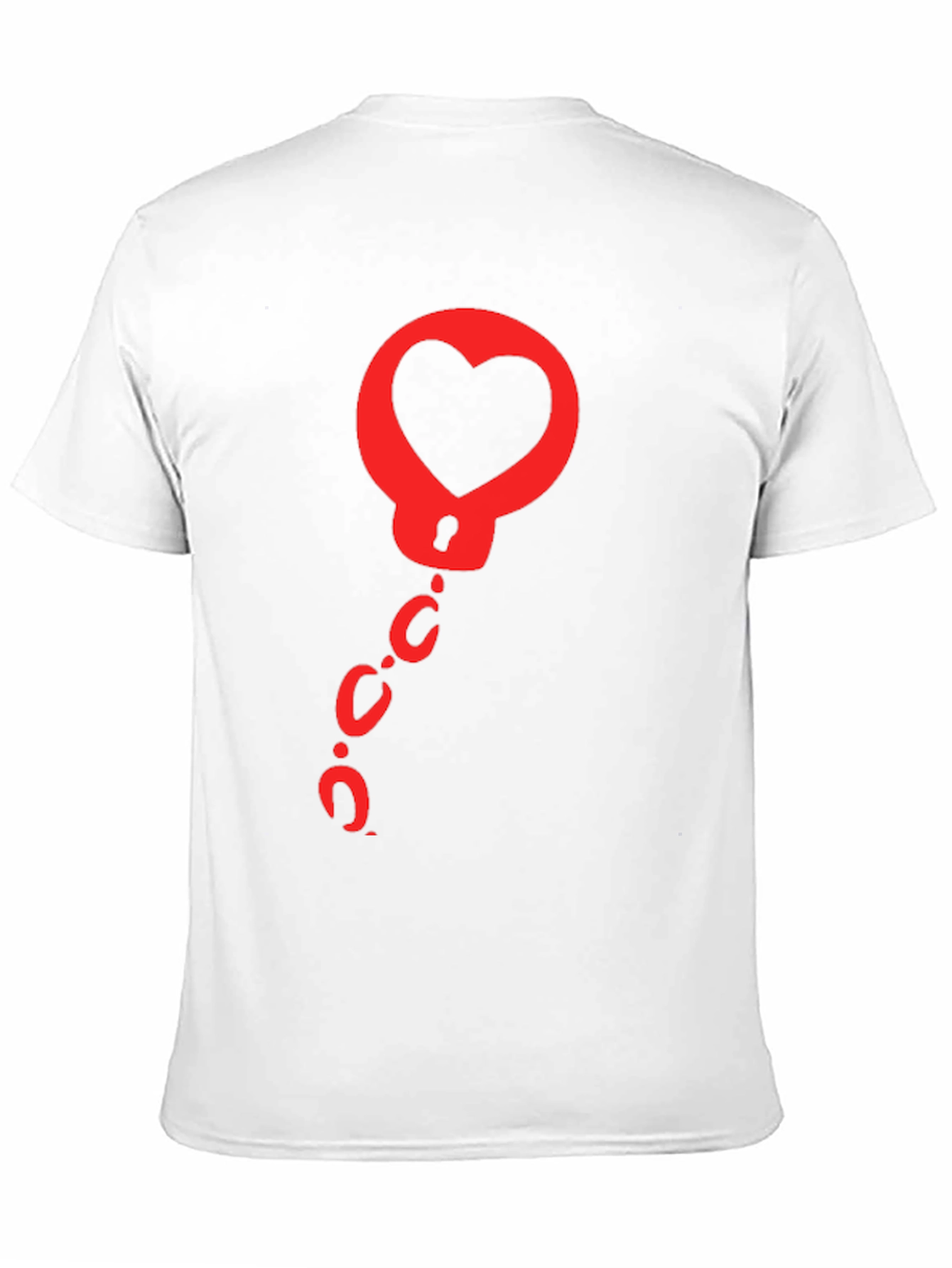Heart Handcuffs Graphic Tee - Black