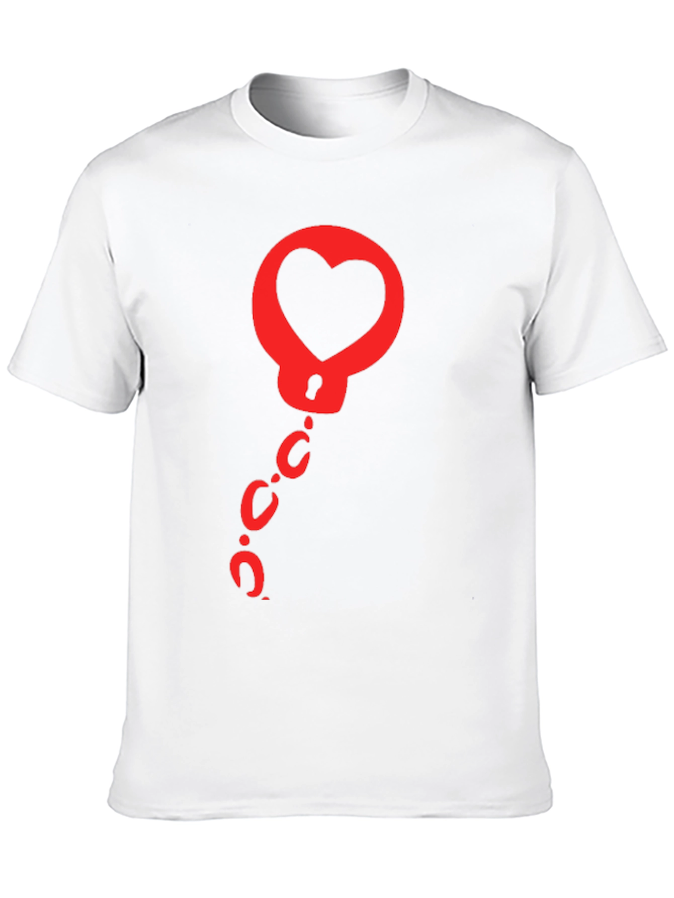 Heart Handcuffs Graphic Tee - Black