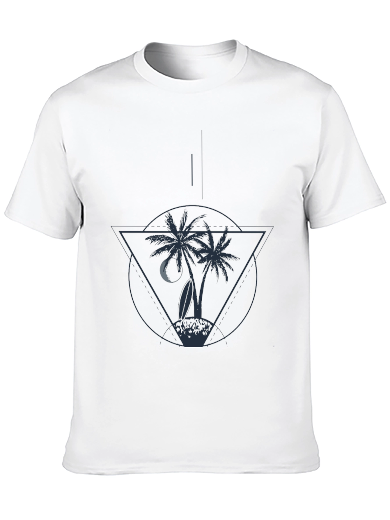Tropical Island Tee - Palm Tree Graphic