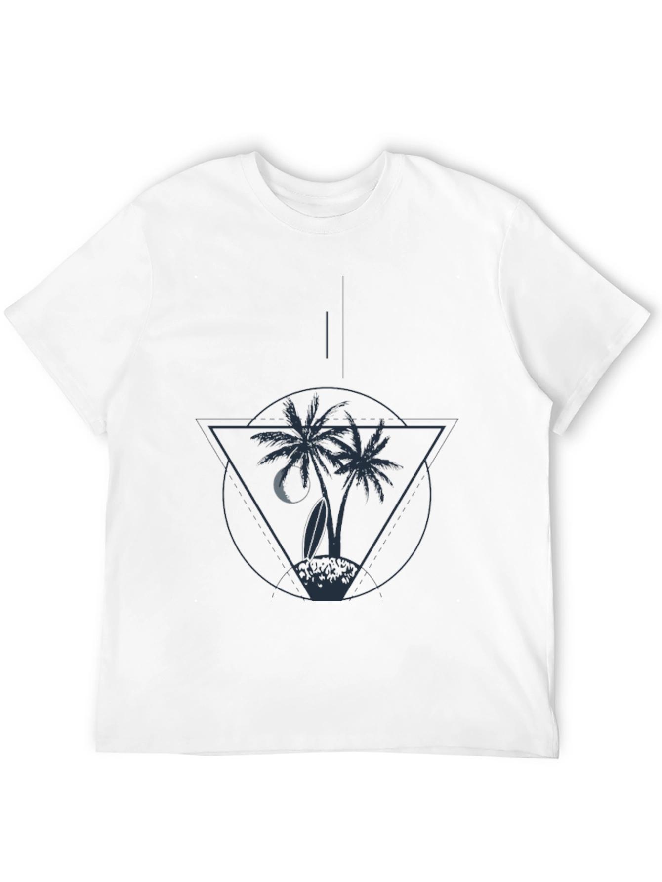 Tropical Island Tee - Palm Tree Graphic