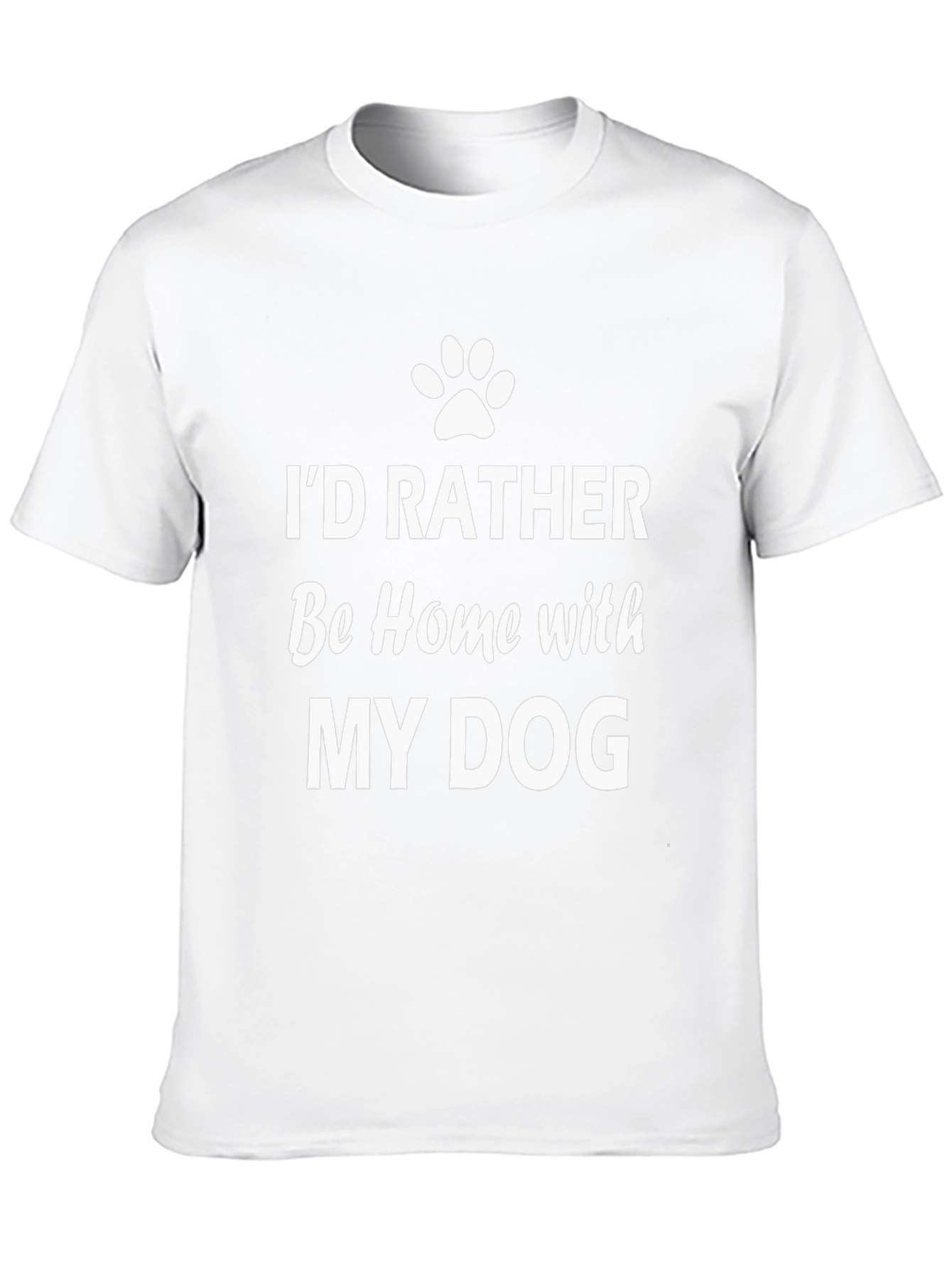 Id Rather Be Home With My Dog T-Shirt