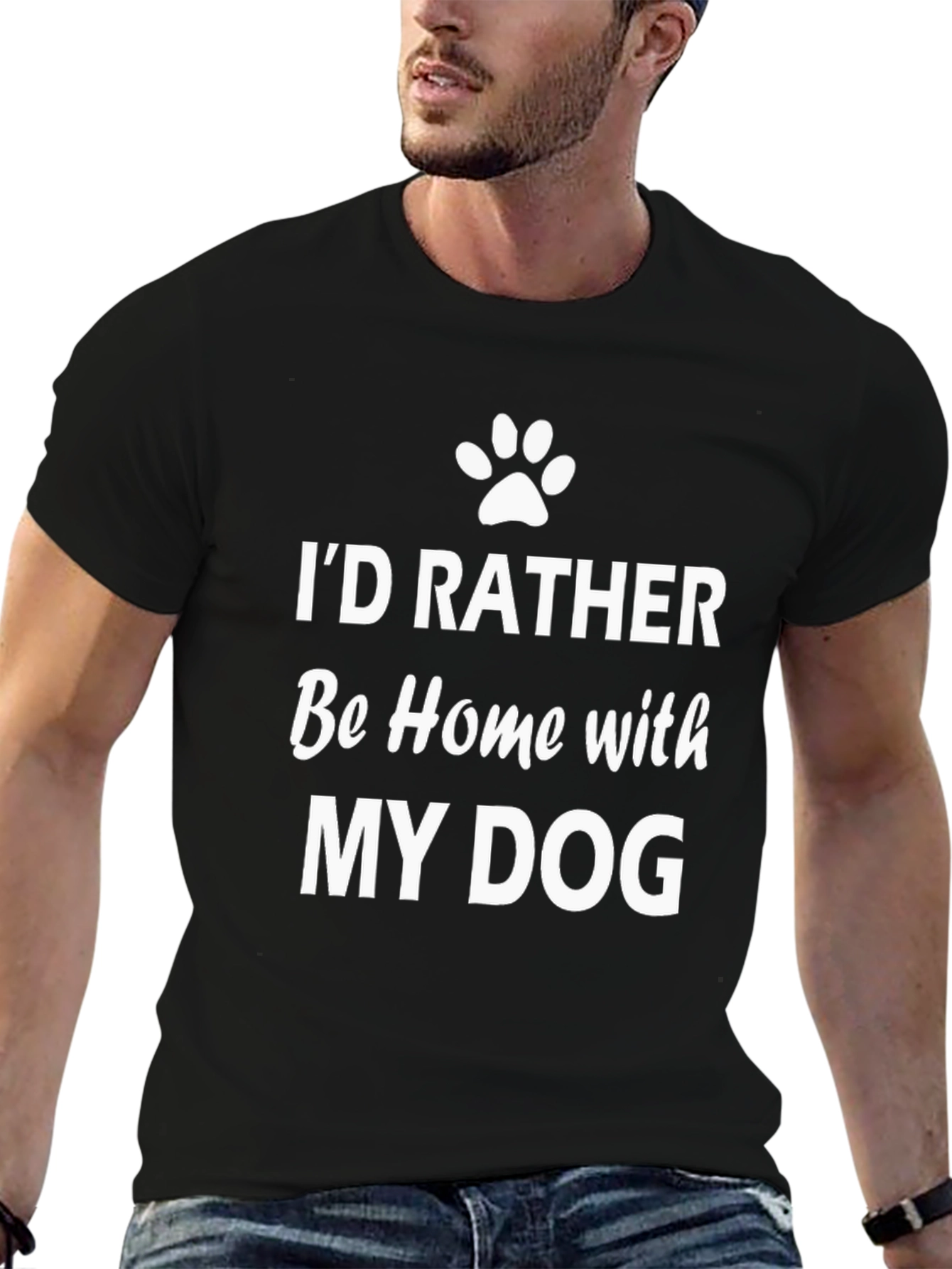 Id Rather Be Home With My Dog T-Shirt